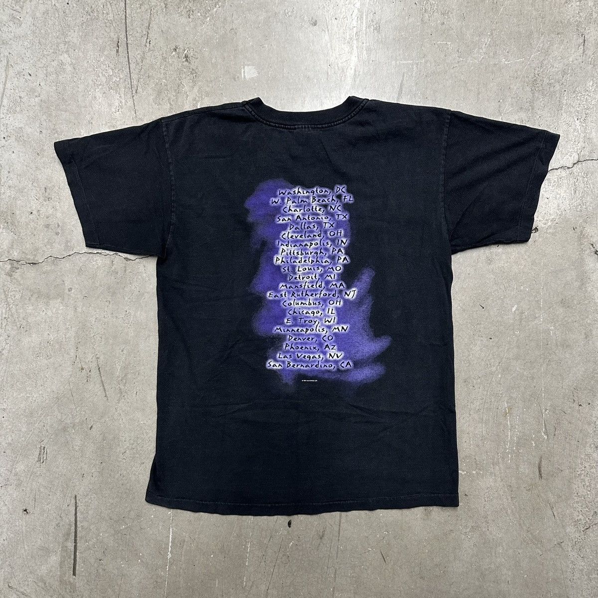 Japanese Brand × Vintage Vintage 90s Grunge Emo Rock ‘97 Black Sabbath Rock Tour Tee Size US L / EU 52-54 / 3 - 4 Thumbnail