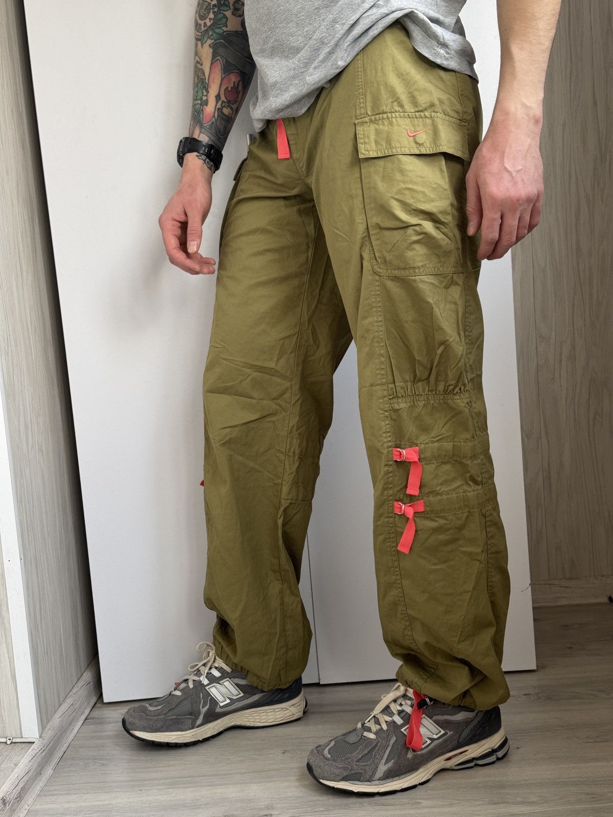 Nike × Vintage Nike Military Cargos Pants trousers women Size L Size 34" / US 12 / IT 48 - 2 Thumbnail