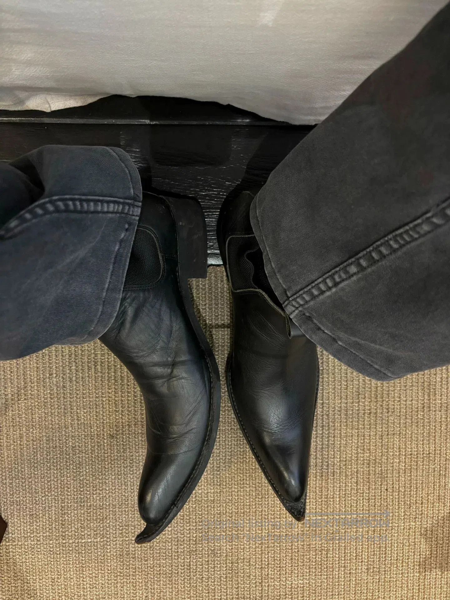 Comme des Garcons Homme Plus comme des garcons hommeplus pointed chelsea boots. Size US 8.5 / EU 41-42 - 2 Thumbnail