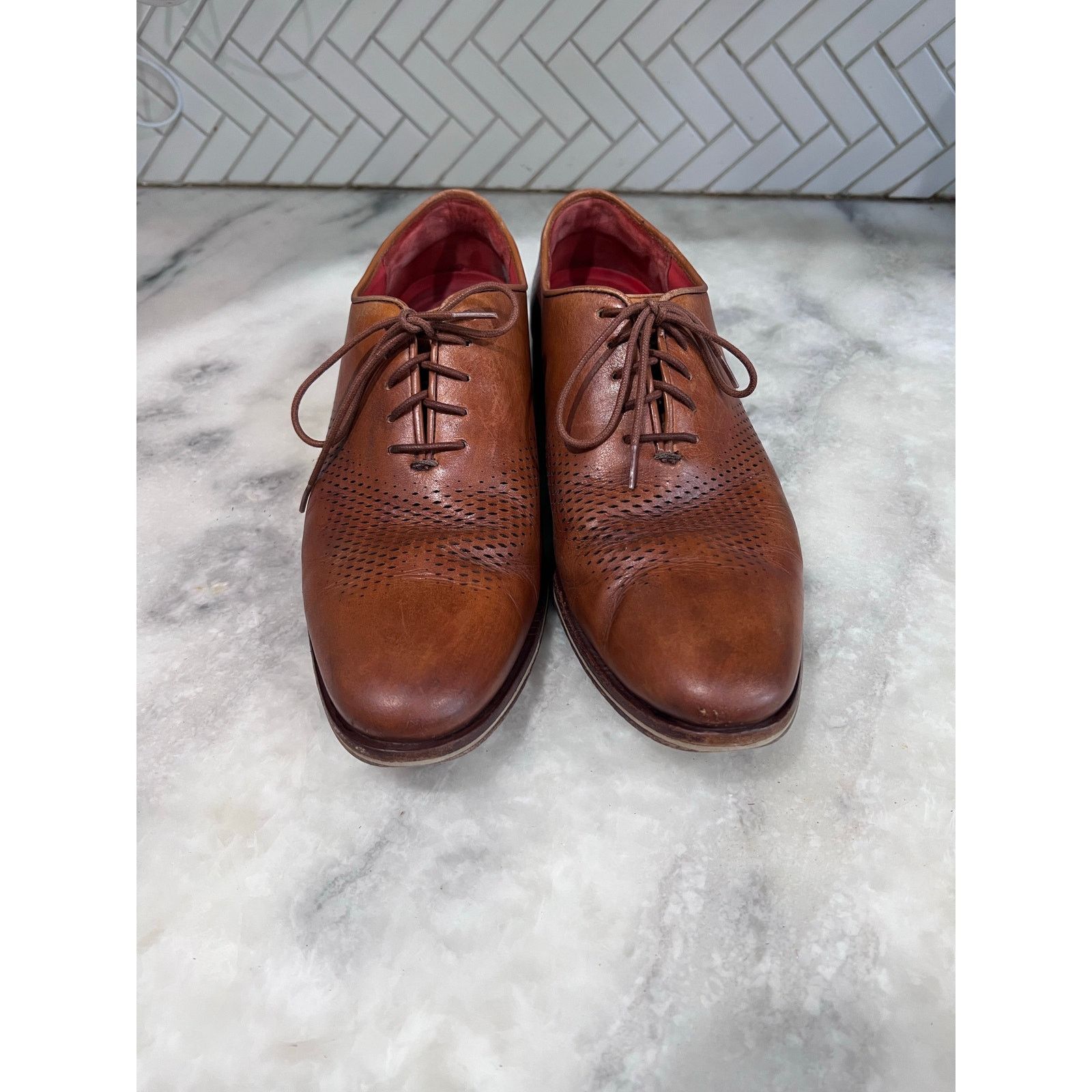 Cole Haan Cole Haan Washington Grand Laser Wingtip Oxford Shoes Sz 9 Size US 9 / EU 42 - 11 Thumbnail