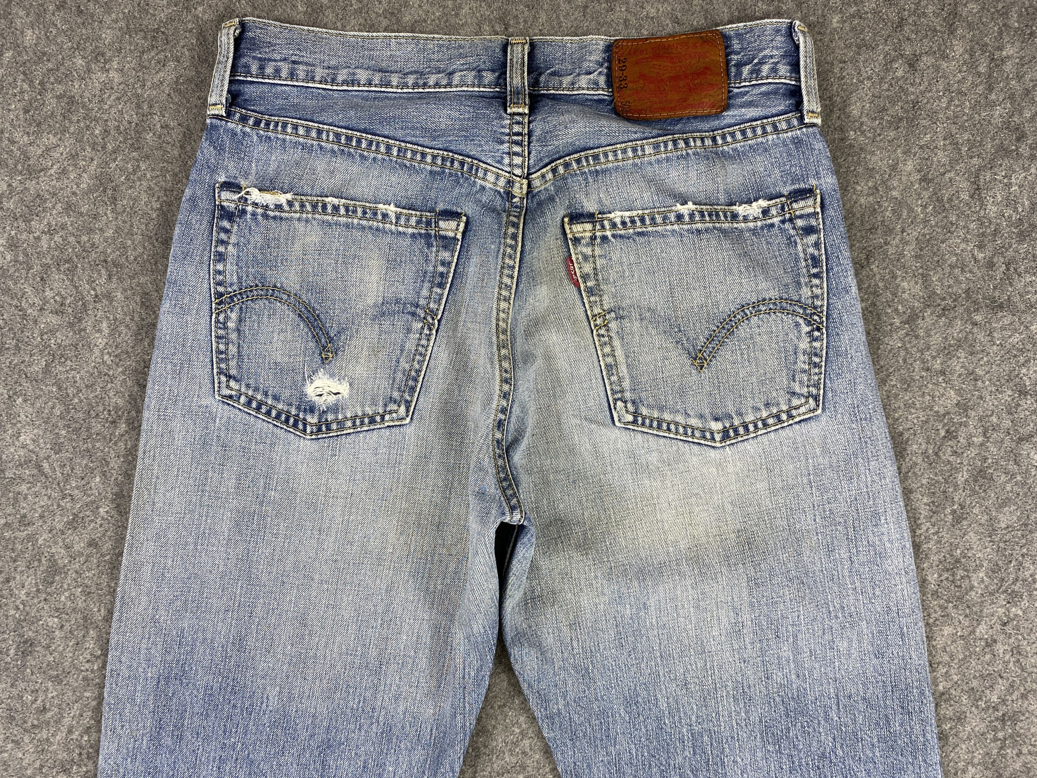 Levi's Distressed Blue Wash Vintage Levi's 503 30x34.5 Denim JN2065 Size US 30 / EU 46 - 4 Thumbnail