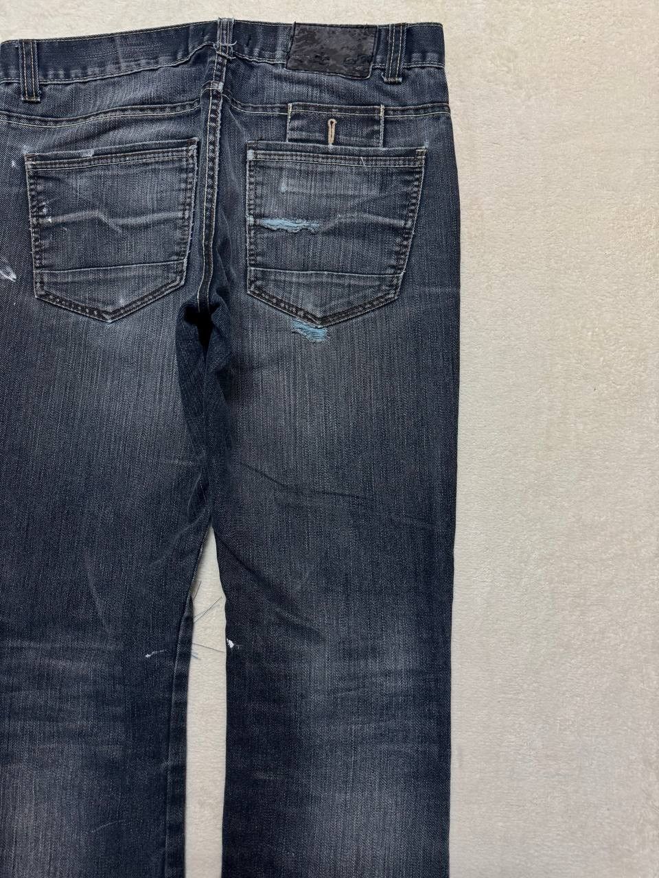 Japanese Brand GRUNGE CRAZY Japanese Thrashed Distressed Slim Skinny Jean Size US 33 - 18 Thumbnail