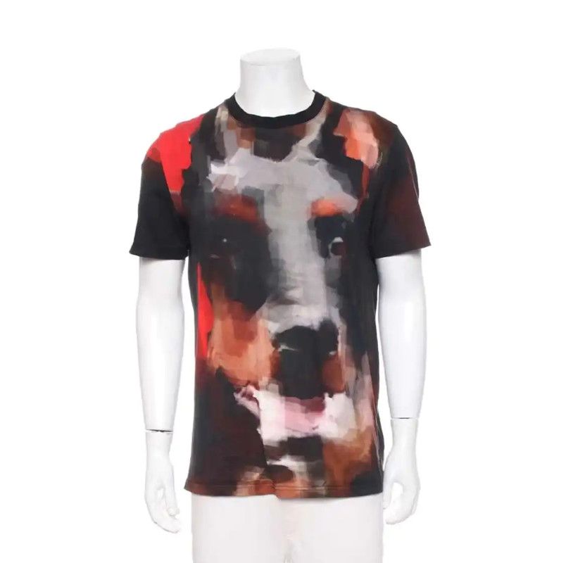 Givenchy Givenchy Men's Black Cotton Print T-Shirt 0089 Size US M / EU 48-50 / 2 - 1 Thumbnail