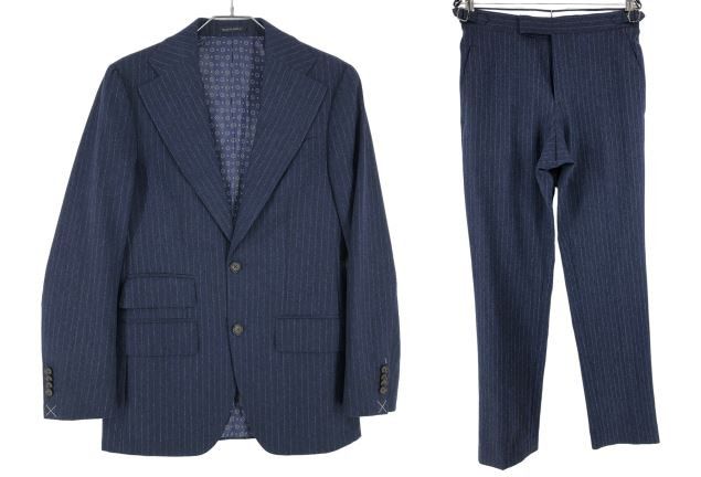 Suitsupply Havana Wide Lapel Wool Formal Suit EU:44; UK/US 34 - W28 L32 Size 34R - 1 Thumbnail