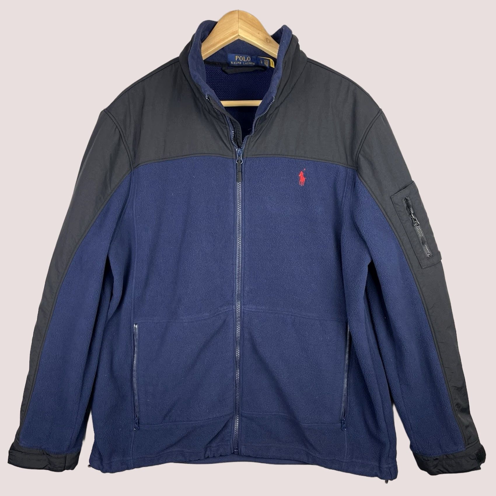 Polo Ralph Lauren Polo Ralph Lauren Jacket Mens Large Denim? Denali Fleece Full Zip Preppy Navy Size US L / EU 52-54 / 3 - 1 Thumbnail