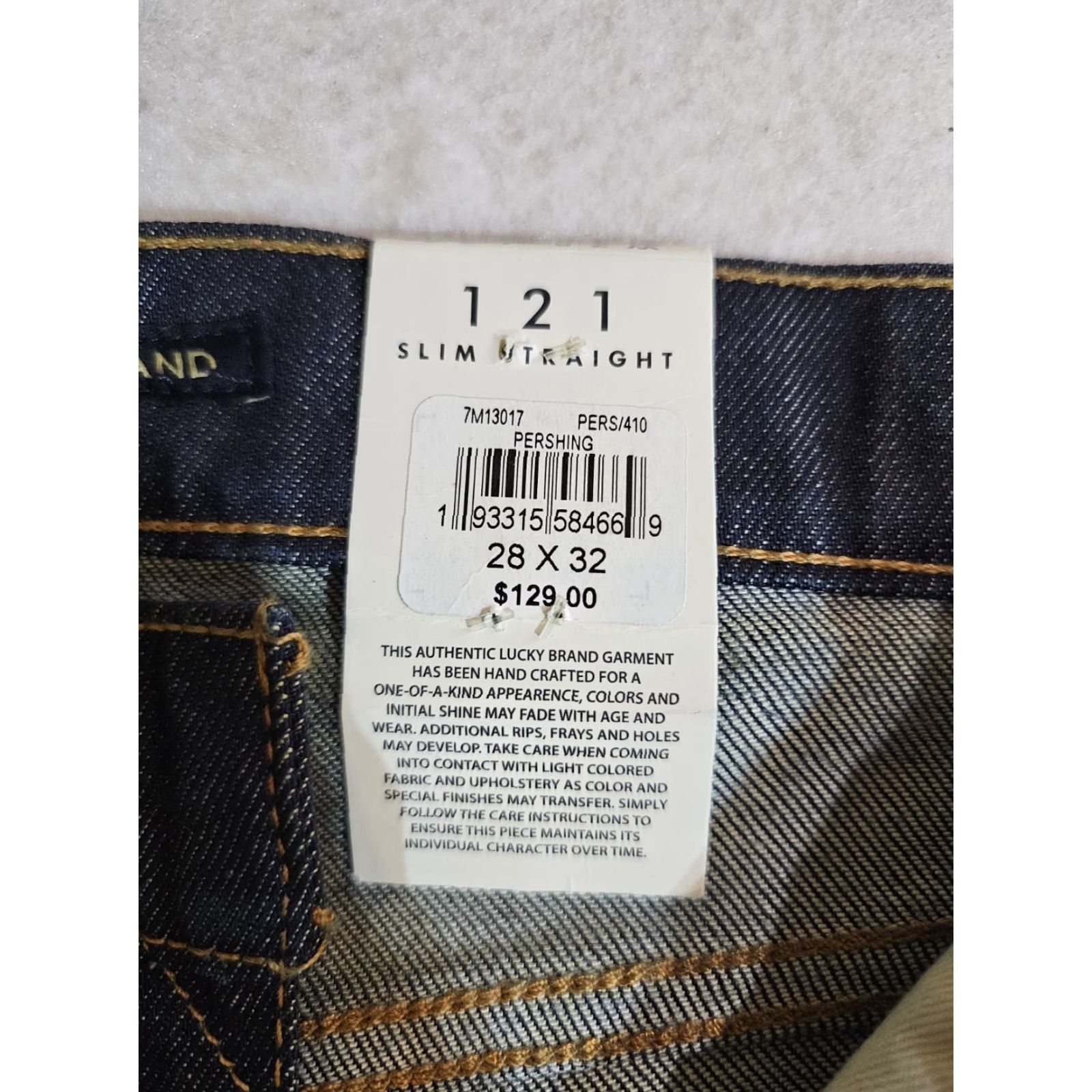 Lucky Brand NWTs Lucky Brand Mens Size 28x32 Preshing 121 Slim Straight Jeans Stretch Casual Denim Size US 28 / EU 44 - 3 Thumbnail