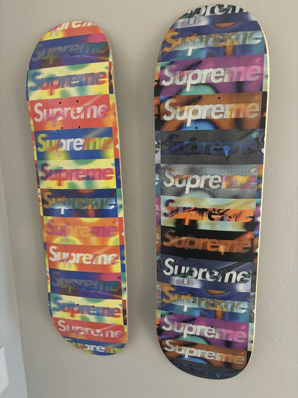 Supreme - supreme Distorted Logo Skateboard デッキ Supreme Distorted Logo Skateboard Deck Yellow Black S/S 20