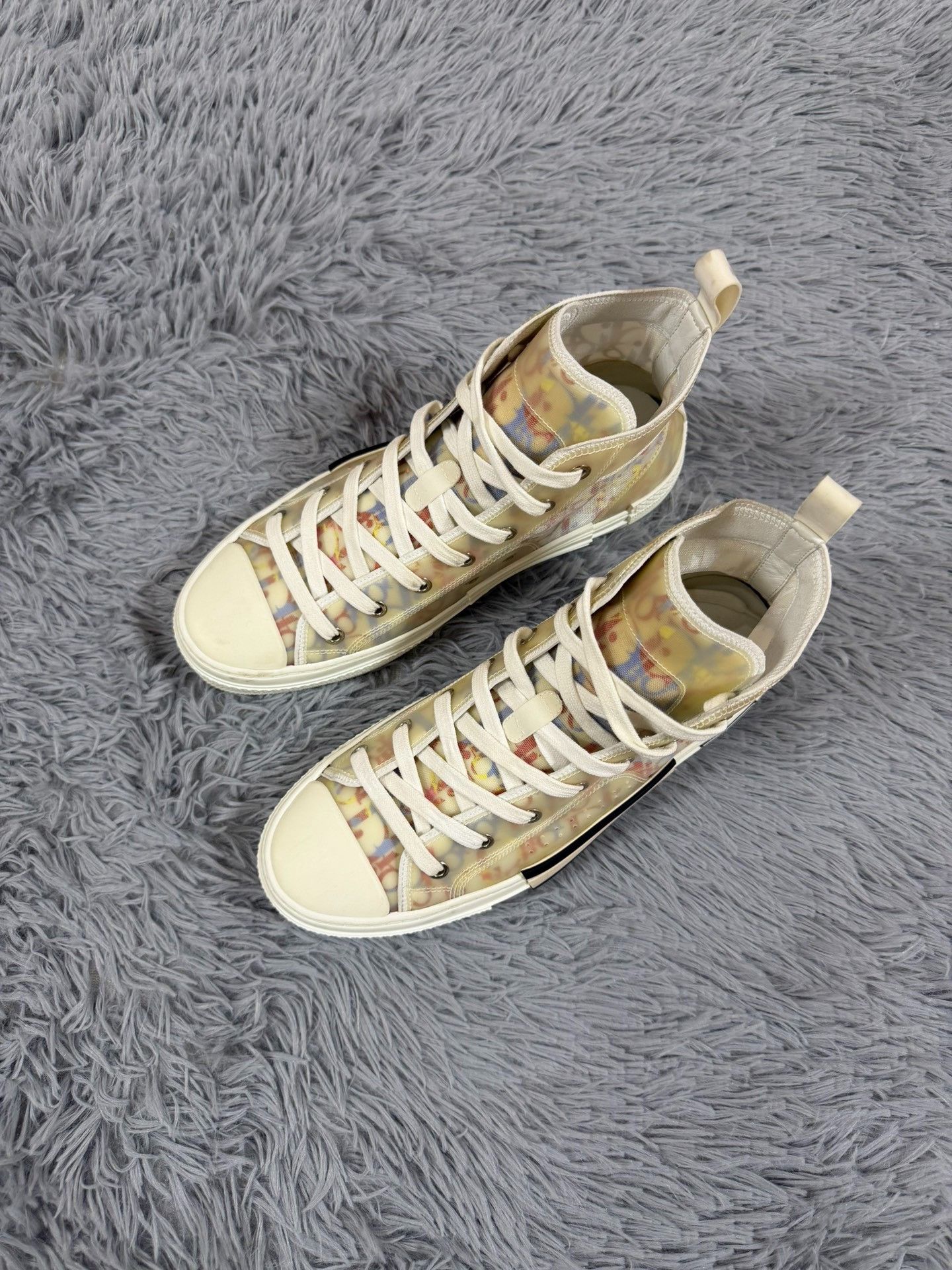Dior Dior Blue Hitop Sneakers us_10 Women Size US 10 / IT 40 - 1 Thumbnail