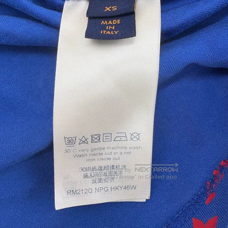 Louis Vuitton Louis Vuitton Red and blue gradient full print short sleev Size US XS / EU 42 / 0 - 6 Thumbnail