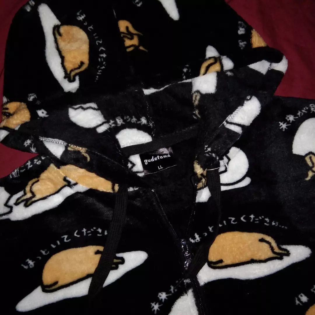 Japanese Brand 🍳Sanrio Gudetama fleece hoodie AOP anime kawaii cartoon Size US L / EU 52-54 / 3 - 4 Thumbnail