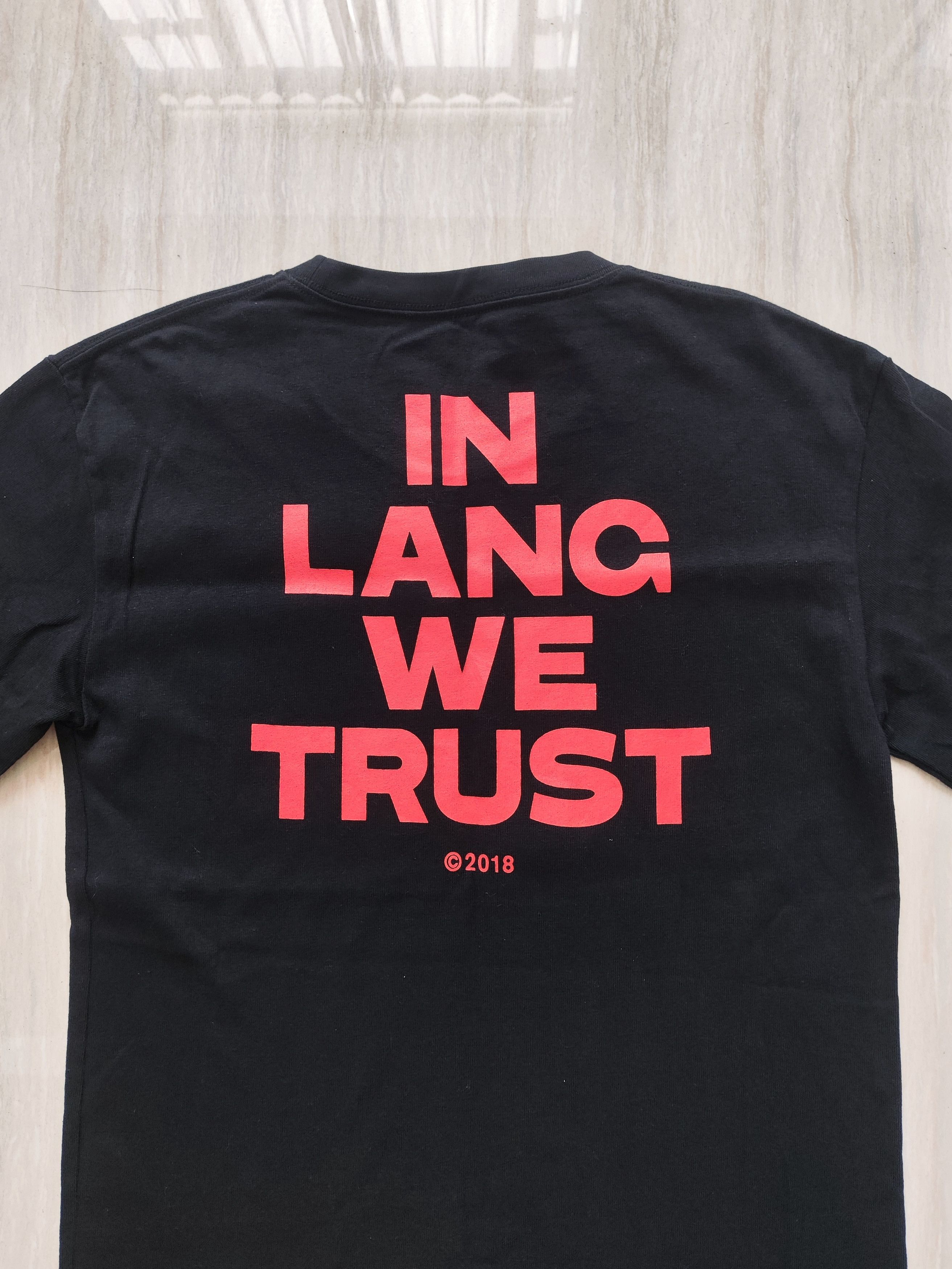 Helmut Lang SS18 Shayne Oliver In Lang We Trust T-shirt Size US XL / EU 56 / 4 - 4 Thumbnail