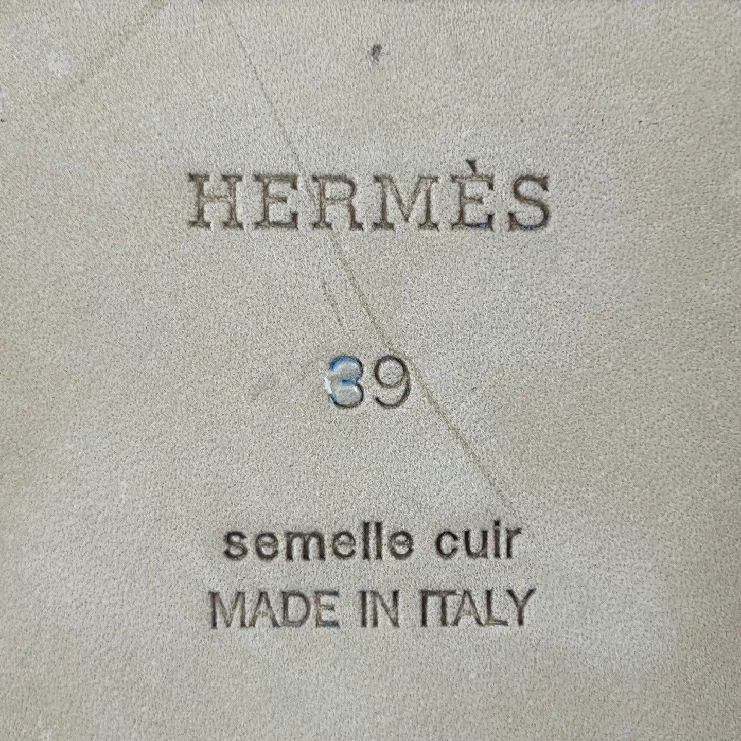 Hermes Hermes Classic Blue H Sandal 39 Size US 8.5 / IT 38.5 - 7 Thumbnail