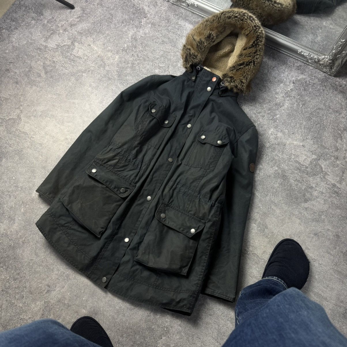 Barbour Barbour Carribena Wax Jacket / Gorpcore Luxury Parka Size M / US 6-8 / IT 42-44 - 1 Thumbnail