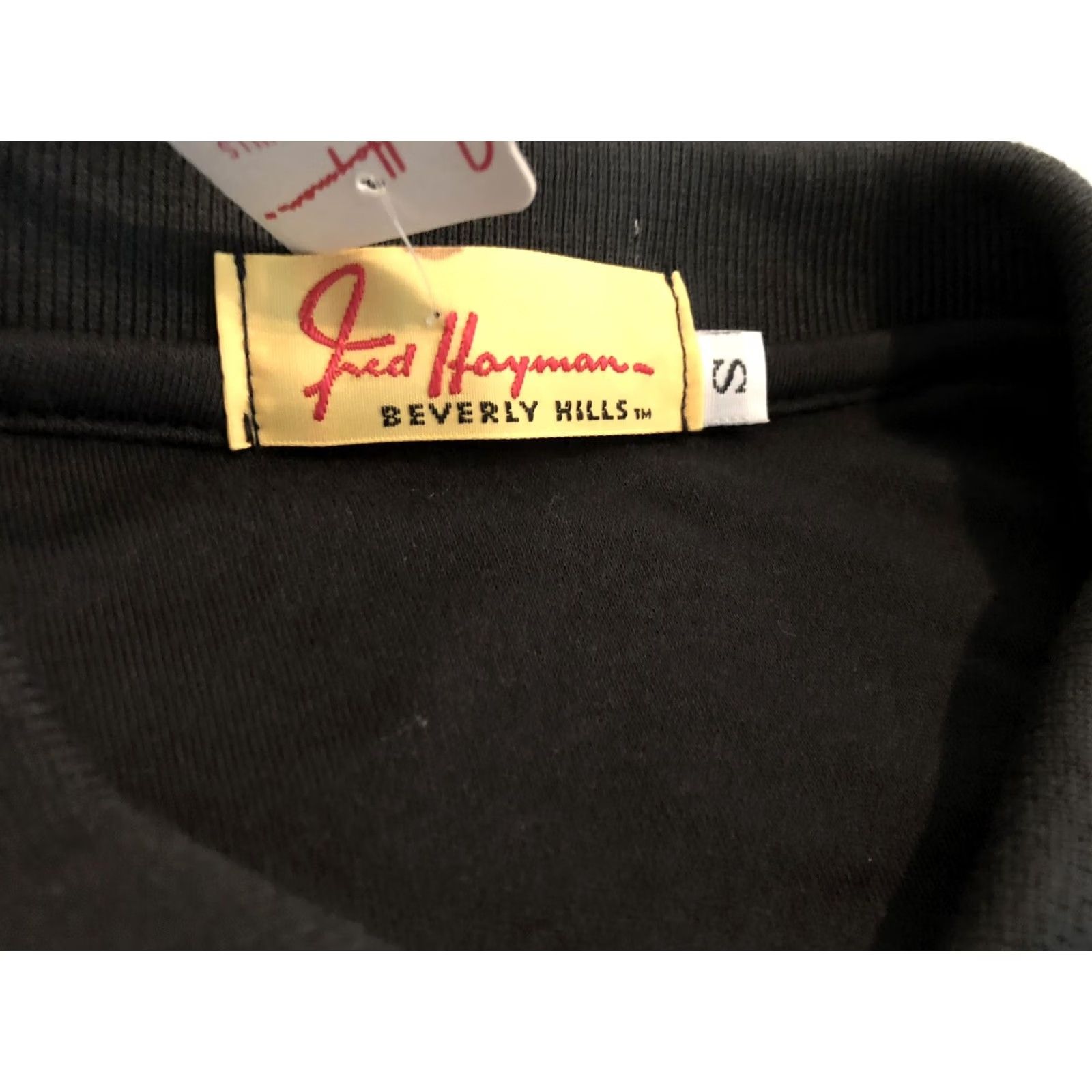 FRED VINTAGE Fred Hayman Beverly Hills Black Polo Shirt Mens Small NWT Crest Logo Short Sleeve Cotton/Polyester Solid 90s Size US S / EU 44-46 / 1 - 3 Thumbnail