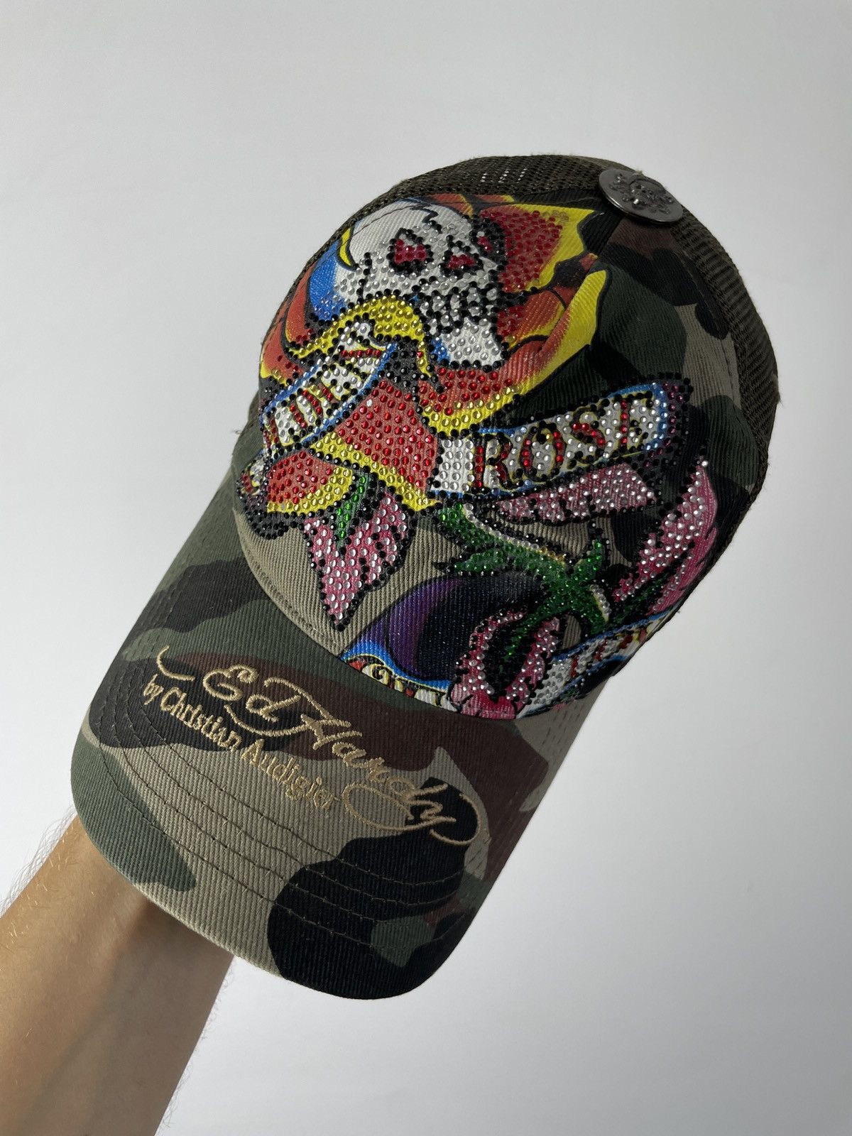 Ed Hardy × Vintage 🔥RARE🔥 Ed Hardy Camo Trucker Vintage Size ONE SIZE - 1 Thumbnail