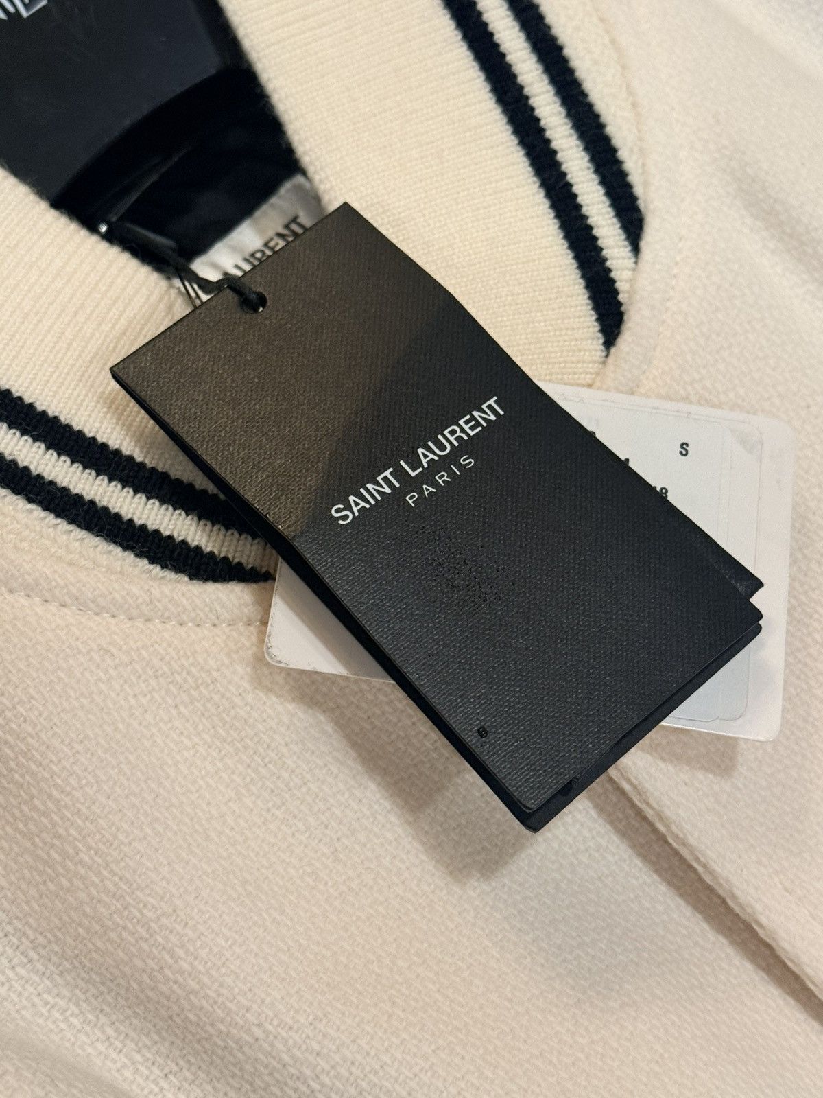 Saint Laurent Paris Saint Laurent Teddy Jacket Size 48 White w/tags Size US M / EU 48-50 / 2 - 3 Thumbnail