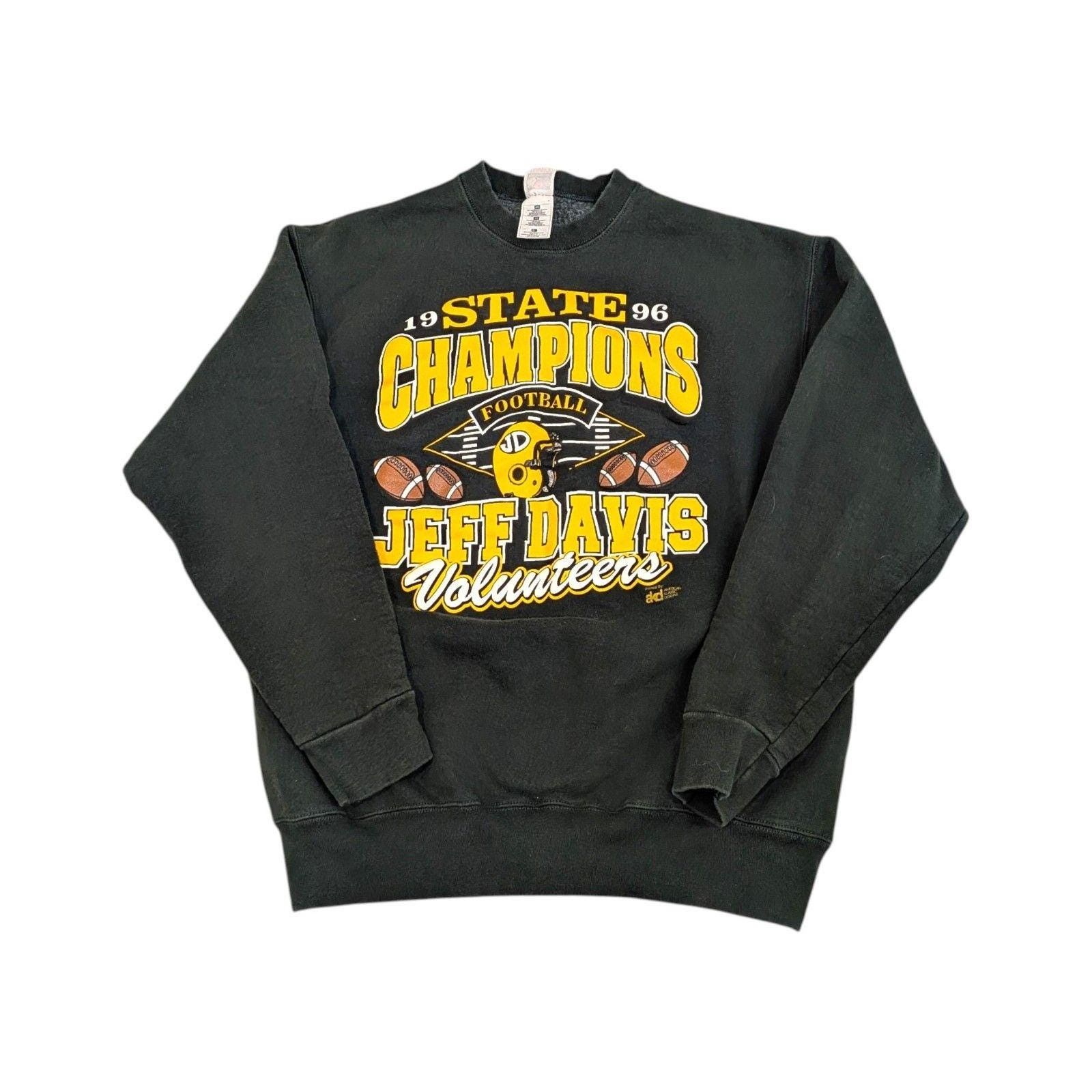 Fruit Of The Loom VTG 1996 Jeff Davis Volunteers Alabama High School Football Size US XL / EU 56 / 4 - 1 Thumbnail