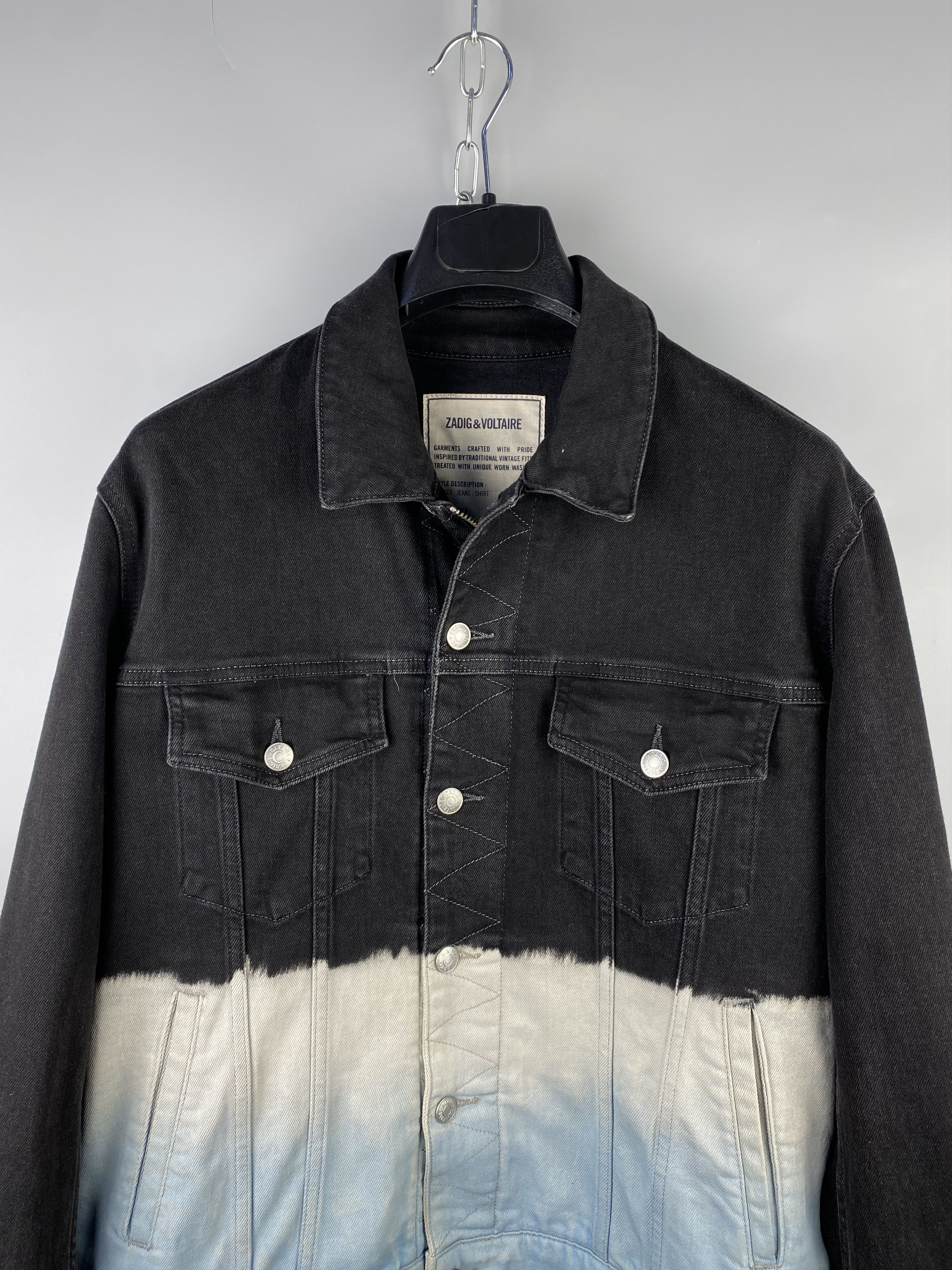 Zadig & Voltaire Zadig Voltaire Denim Washed Trucker Jacket Size US L / EU 52-54 / 3 - 3 Thumbnail