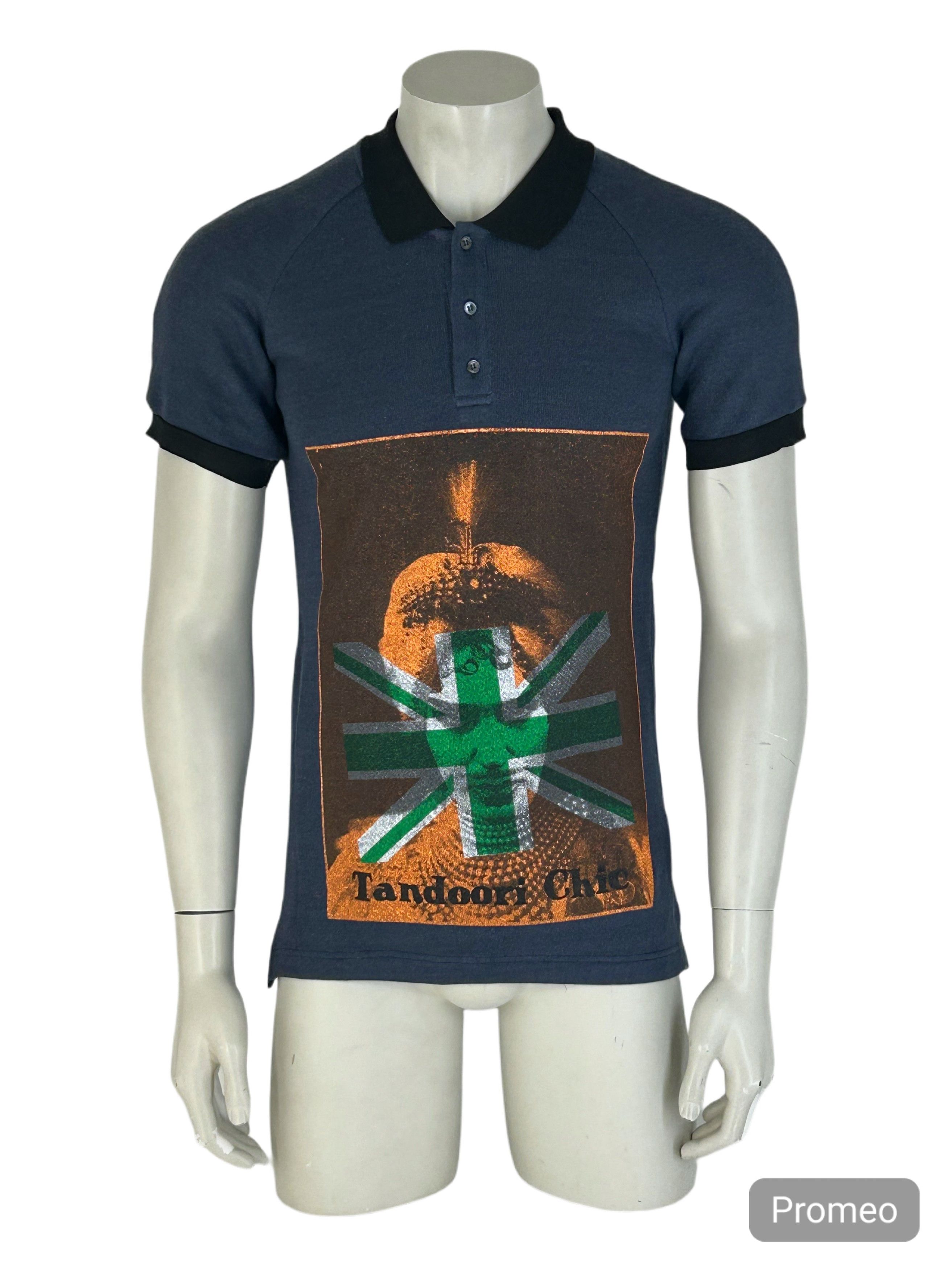 John Galliano John Galiiano Mixed Fabric 'Tandoori Chic Graphic Polo Size US XL / EU 56 / 4 - 1 Thumbnail