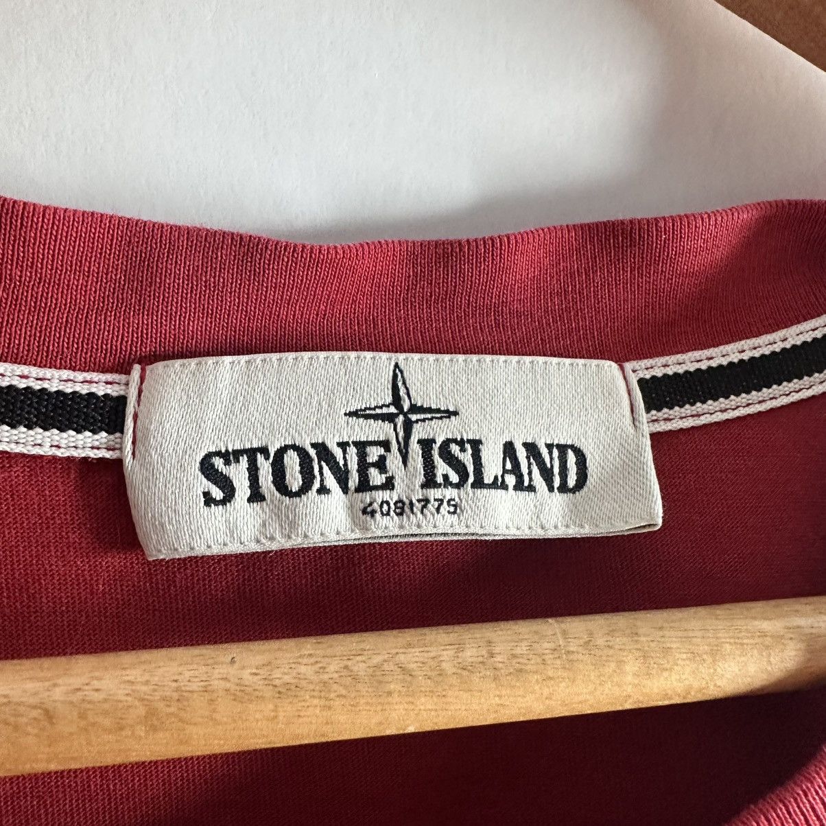 Stone Island ST Stone Island Vintage T-shirt Big Logo Streetwear Rare Size US XL / EU 56 / 4 - 3 Thumbnail