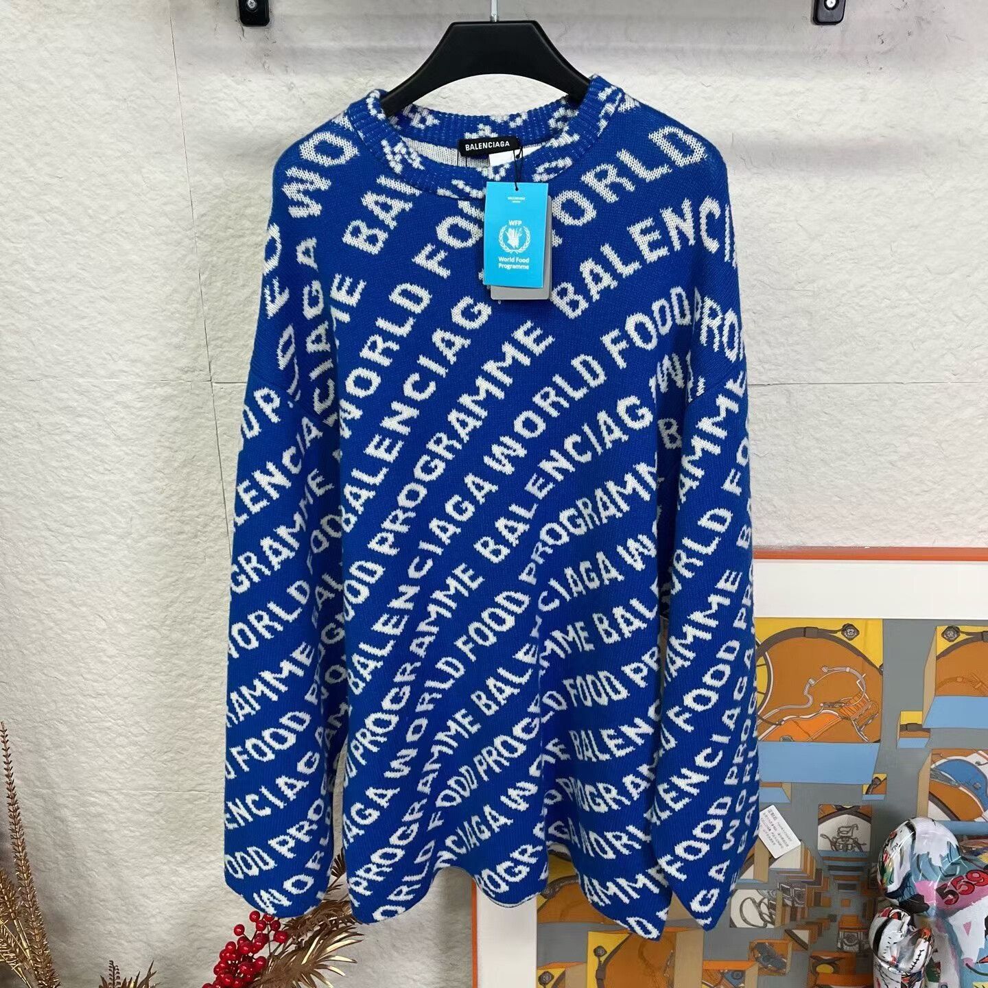 Balenciaga balenciaga blue knitted sweater with tags Size US M / EU 48-50 / 2 - 1 Thumbnail