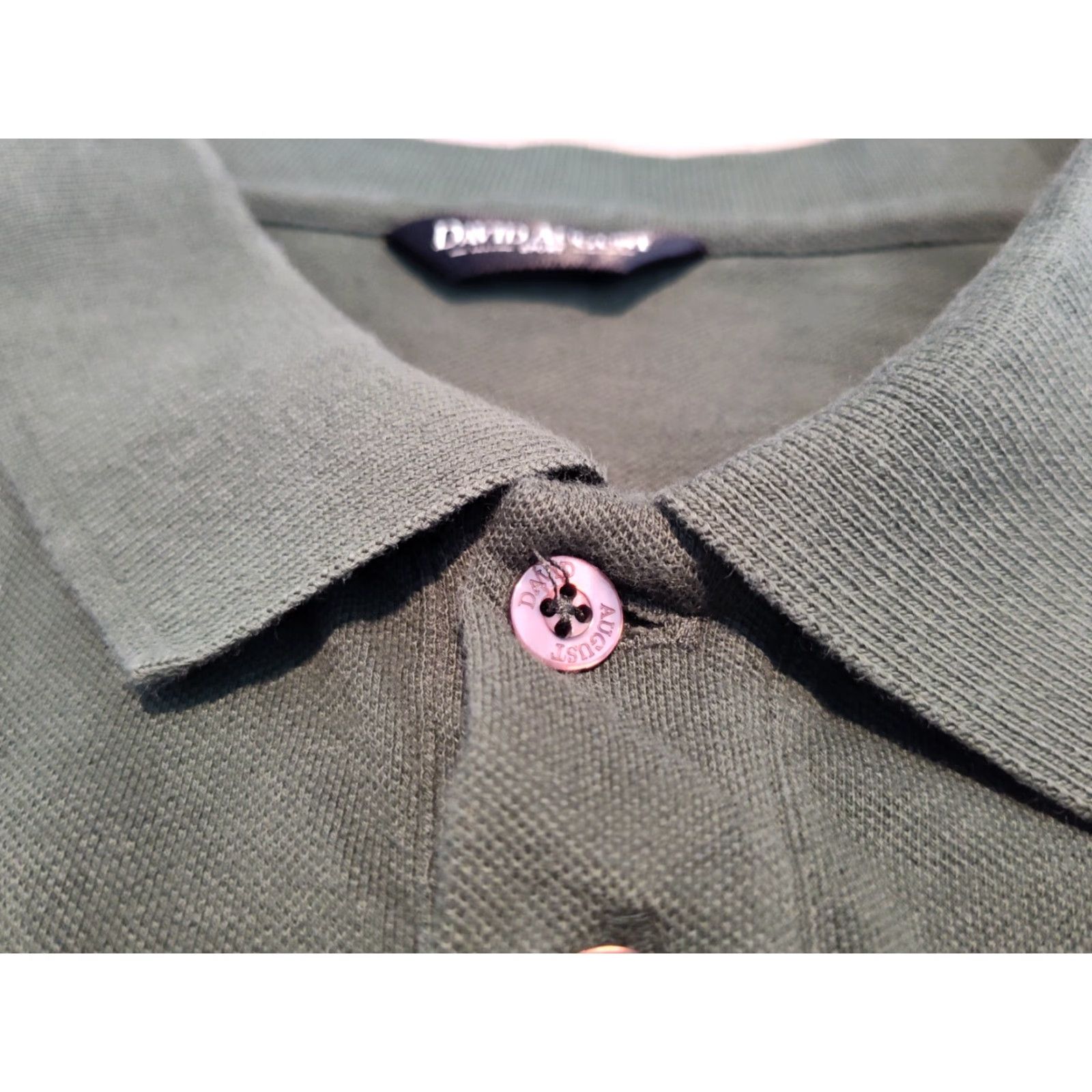 Vintage VINTAGE David August Mens Green Polo Shirt Size M Cotton Spandex Short Sleeve Casual Golf 90s Mens Size US M / EU 48-50 / 2 - 5 Thumbnail