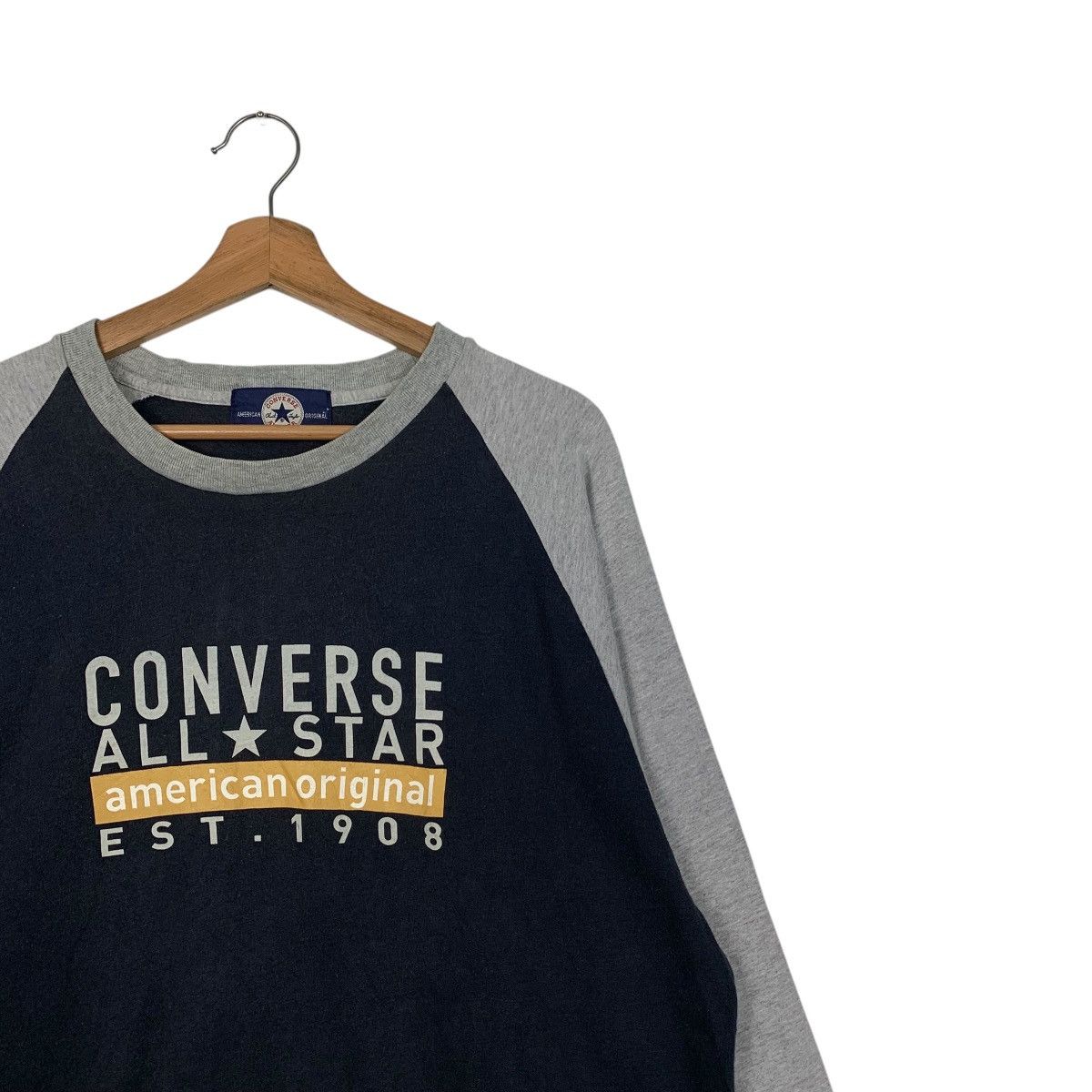 Converse CONVERSE All Star Big Logo Long Sleeve T Shirt #2627-C118 Size US L / EU 52-54 / 3 - 5 Thumbnail