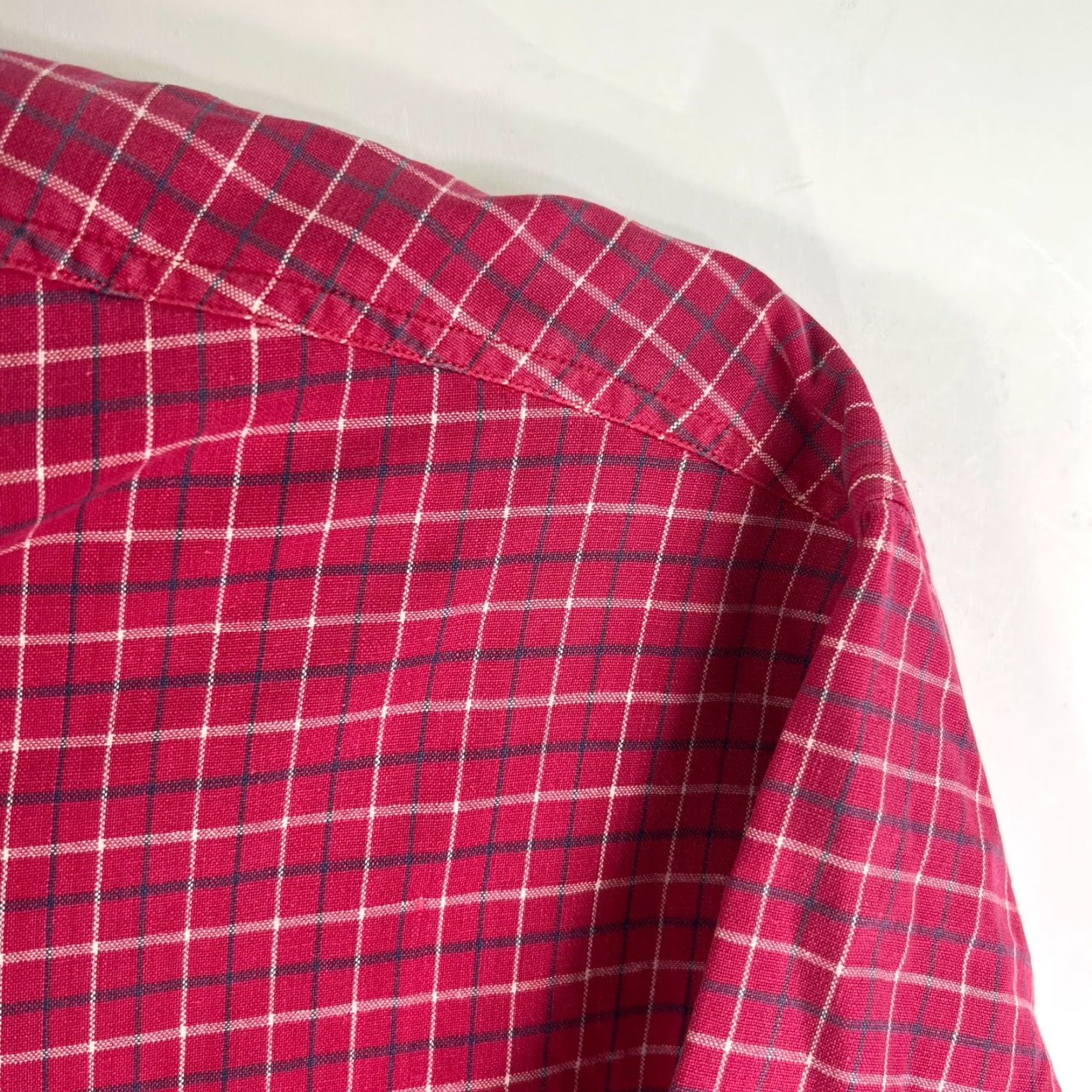 Vintage Panhandle Slim Pearl Snap Checked Button Up Shirt Mens L Red Short Sleeve Size US L / EU 52-54 / 3 - 3 Thumbnail