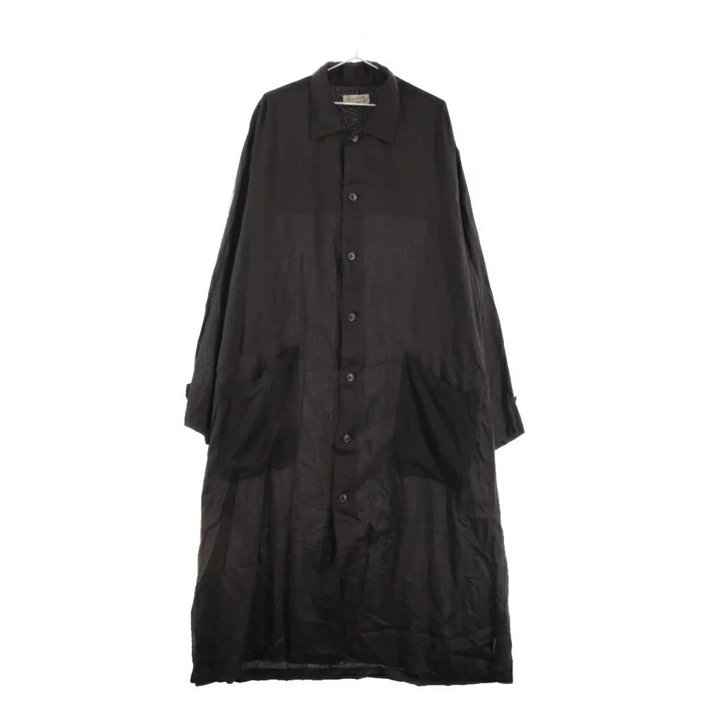 image of Yohji Yamamoto 21Aw Encel Switching Long-Blouse in Black, Men's (Size Small)