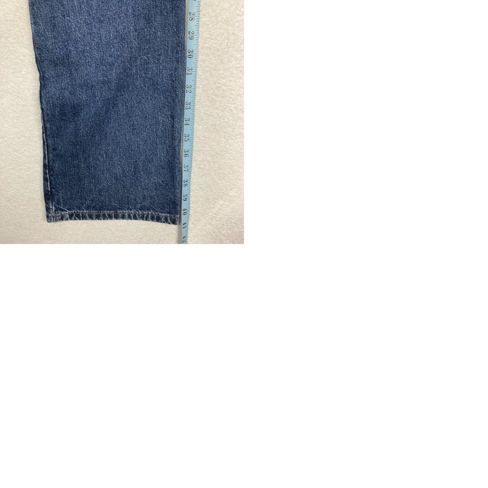 Calvin Klein VINTAGE Calvin Klein Jeans Women's 10 Stone Wash Blue Denim Bootcut Pants Y2K Denim Pants Women Size 32" / US 10 / IT 46 - 9 Thumbnail