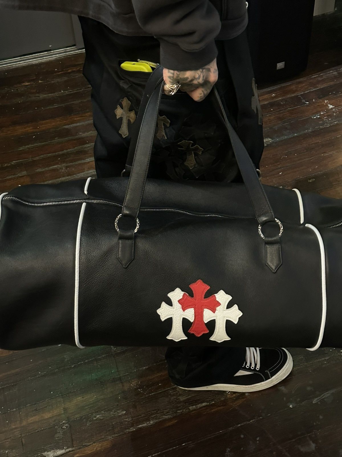 Chrome Hearts CHROME HEARTS TRIPPLE PATCH DUFFLE XXL Size ONE SIZE - 5 Thumbnail