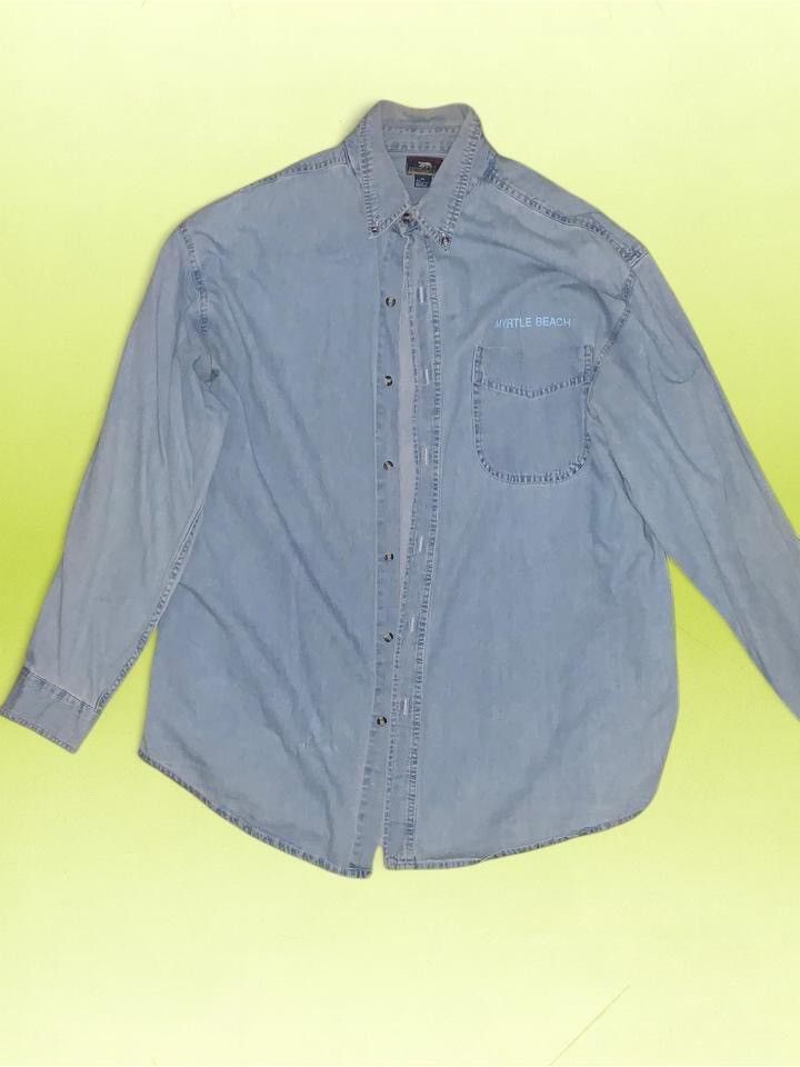 Other Vintage Eagle Graphic Denim Button-Up Size US XL / EU 56 / 4 - 1 Thumbnail