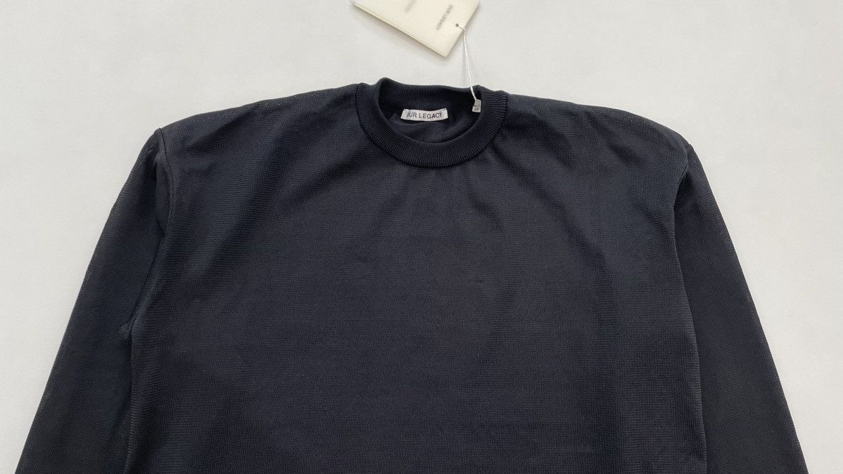 Our Legacy Black Tech Mesh ‘Sonar RoundNeck’ Sweater Size US M / EU 48-50 / 2 - 3 Thumbnail