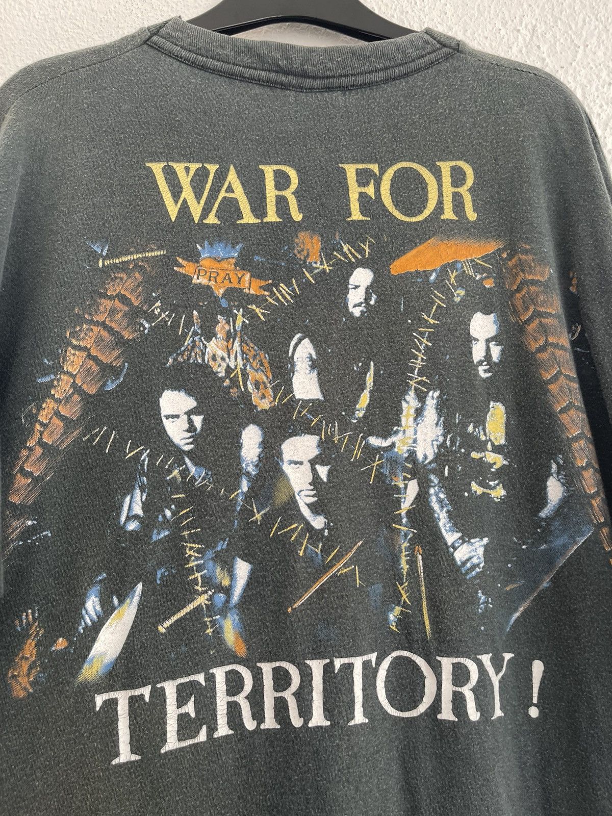 Band Tees Vintage 1993 Sepultura Territory Blue Brape T Shirt Size US XL / EU 56 / 4 - 4 Thumbnail