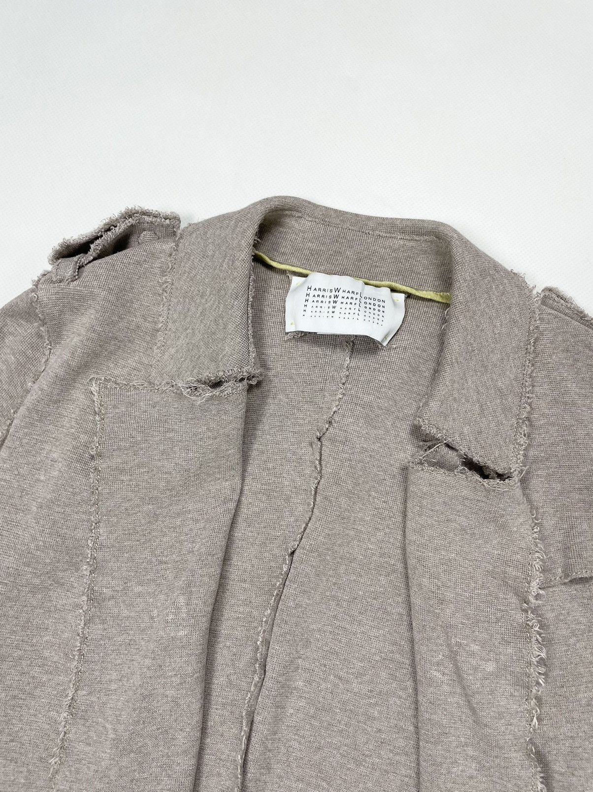 Harris Wharf London Harris Wharf London 🐚 disstressed y2k avandgarde coat Size S / US 4 / IT 40 - 4 Thumbnail