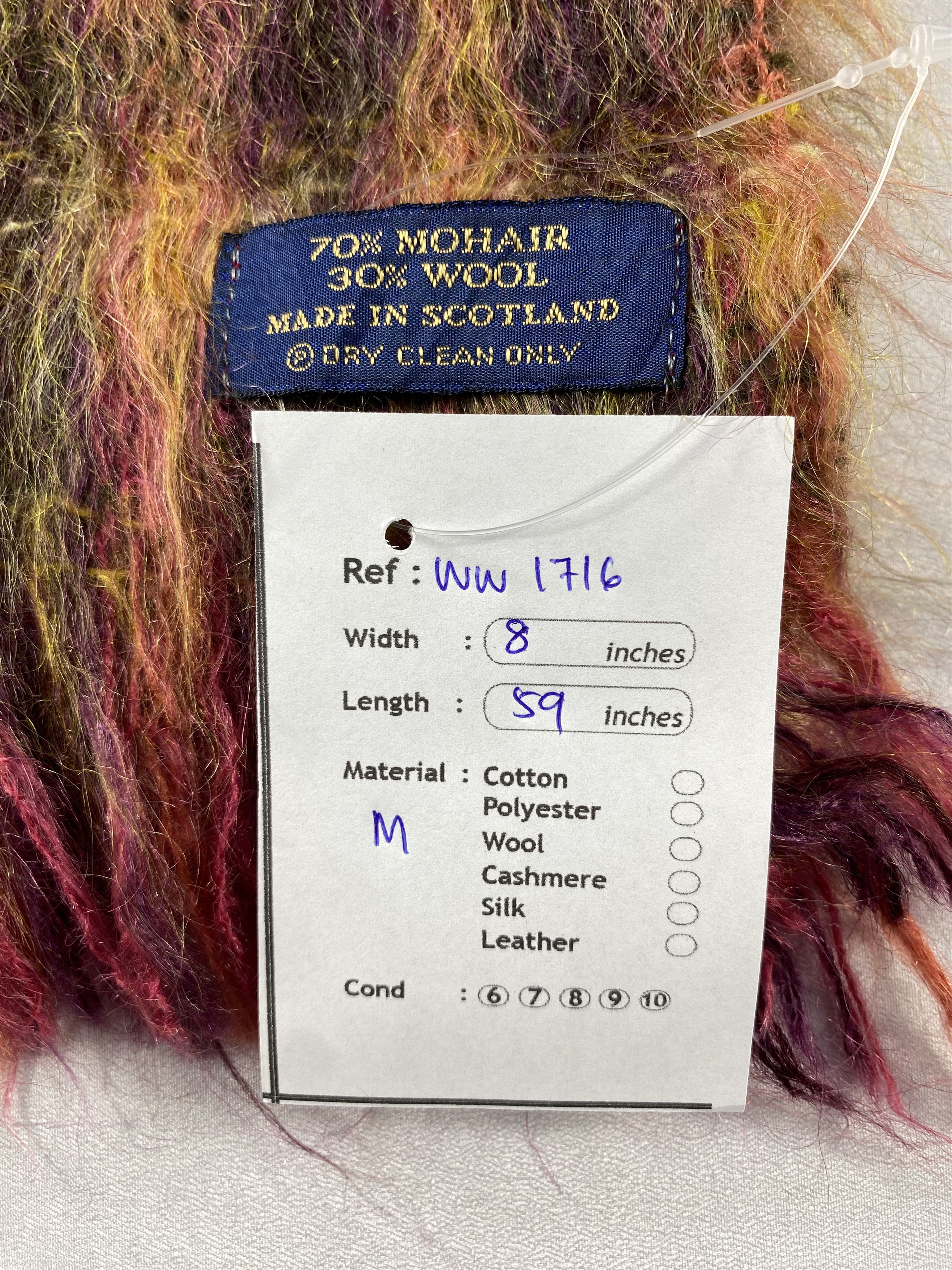 Vintage Vintage Mohair Scarf / Muffler / Neckwear - WW1716 Size ONE SIZE - 5 Thumbnail