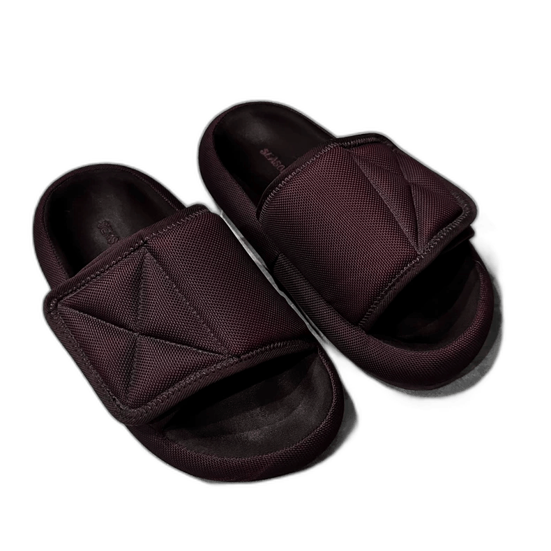 Y-3 YEEZY SEASON6 Burgundy Nylon Slippers Size US 6 / EU 39 - 1 Thumbnail
