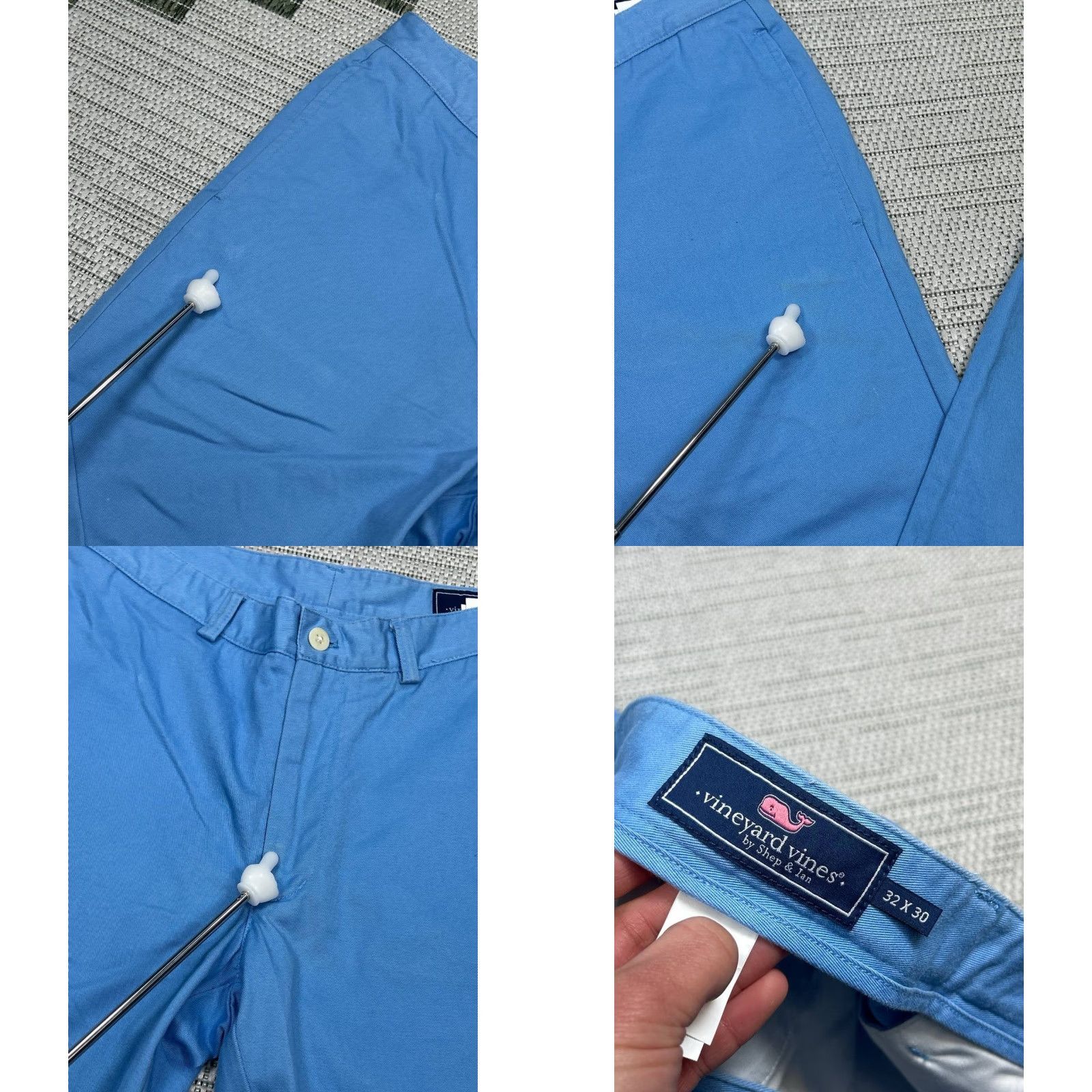 Vineyard Vines Vineyard Vines Slim Fit Club Pants Mens 32x30 Blue Cotton Twill Straight Leg Pants Size US 32 / EU 48 - 8 Thumbnail