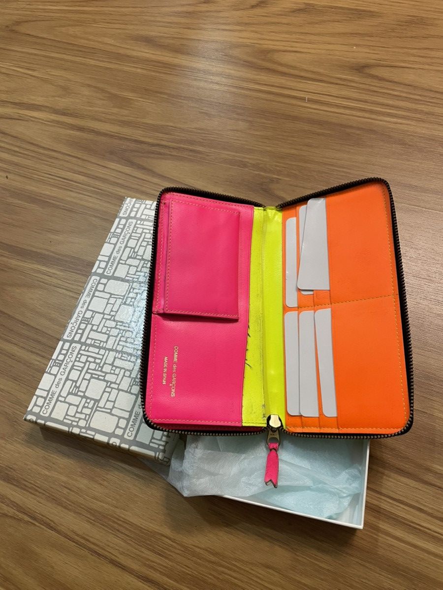Comme des Garcons SS16 Comme des Garçons ‘Super Fluo’ Leather Long Wallet Size ONE SIZE - 3 Thumbnail