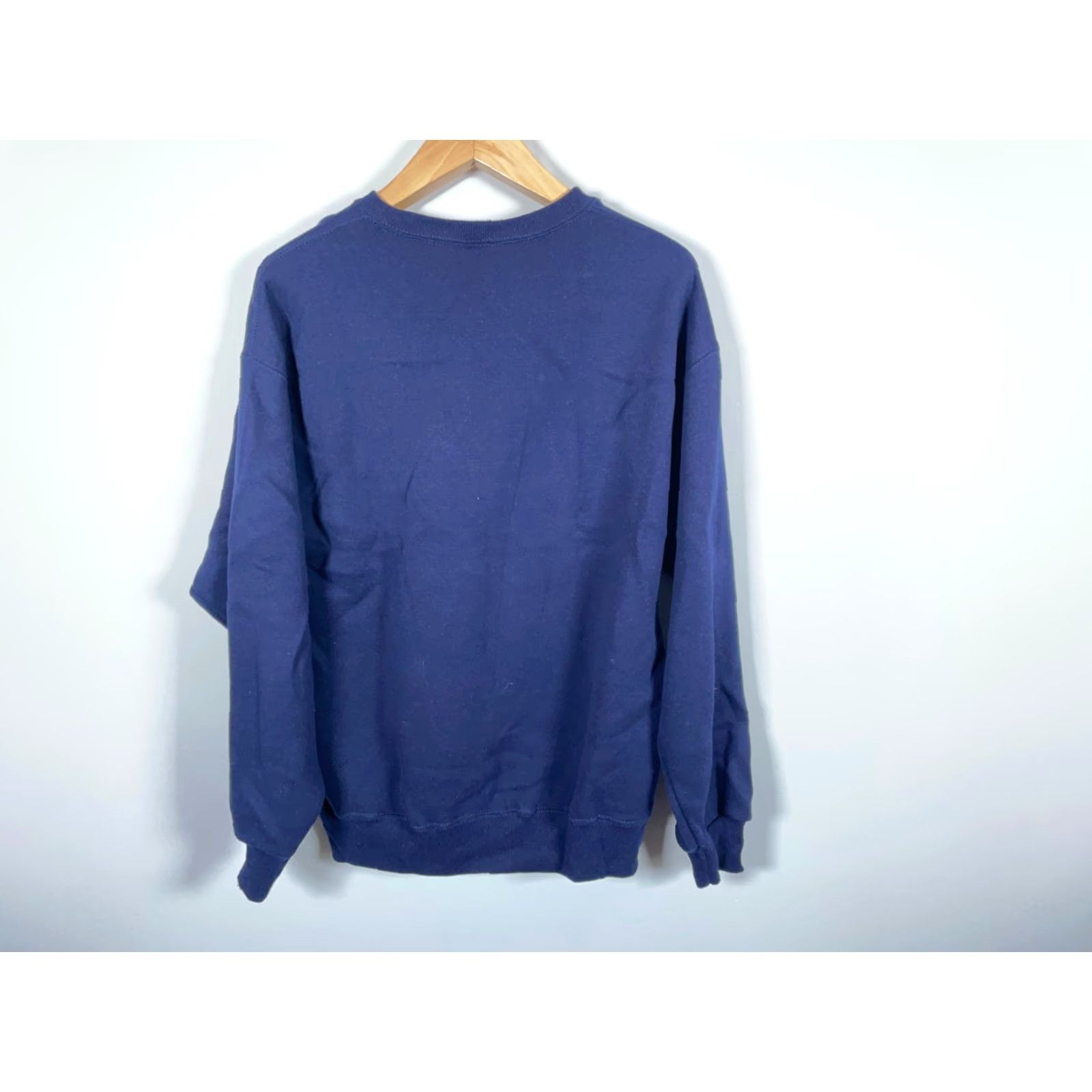 Vintage VINTAGE 90s Bassett-Walker Sturdy Sweats Sweatshirt XL Dark Blue Men's Pullover Crew Neck Heavyweight Cotton-Blend Fleece Size US XL / EU 56 / 4 - 2 Thumbnail