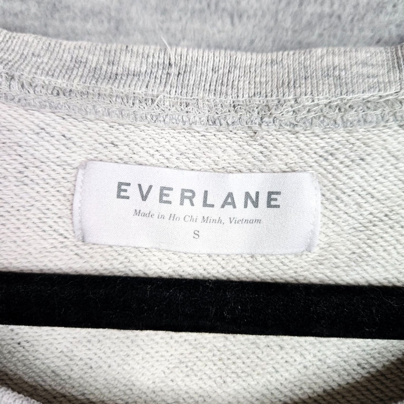 Everlane Everlane Women's Casual Long Sleeve Crew Neck Sweatshirt Size S Gray Logo Solid Raglan Sleeve Regular Sweatshirt Size S / US 4 / IT 40 - 3 Thumbnail