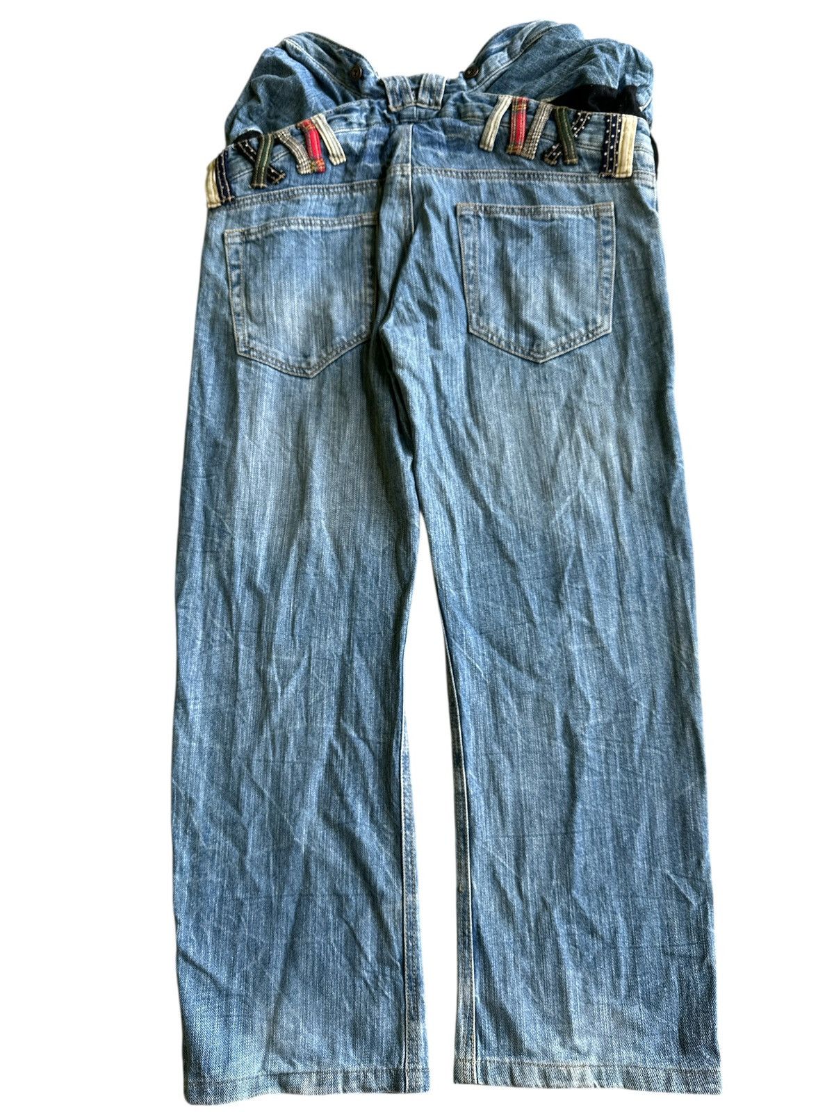 Kapital Double Waist Denim Blue Washed . Size US 30 / EU 46 - 2 Thumbnail