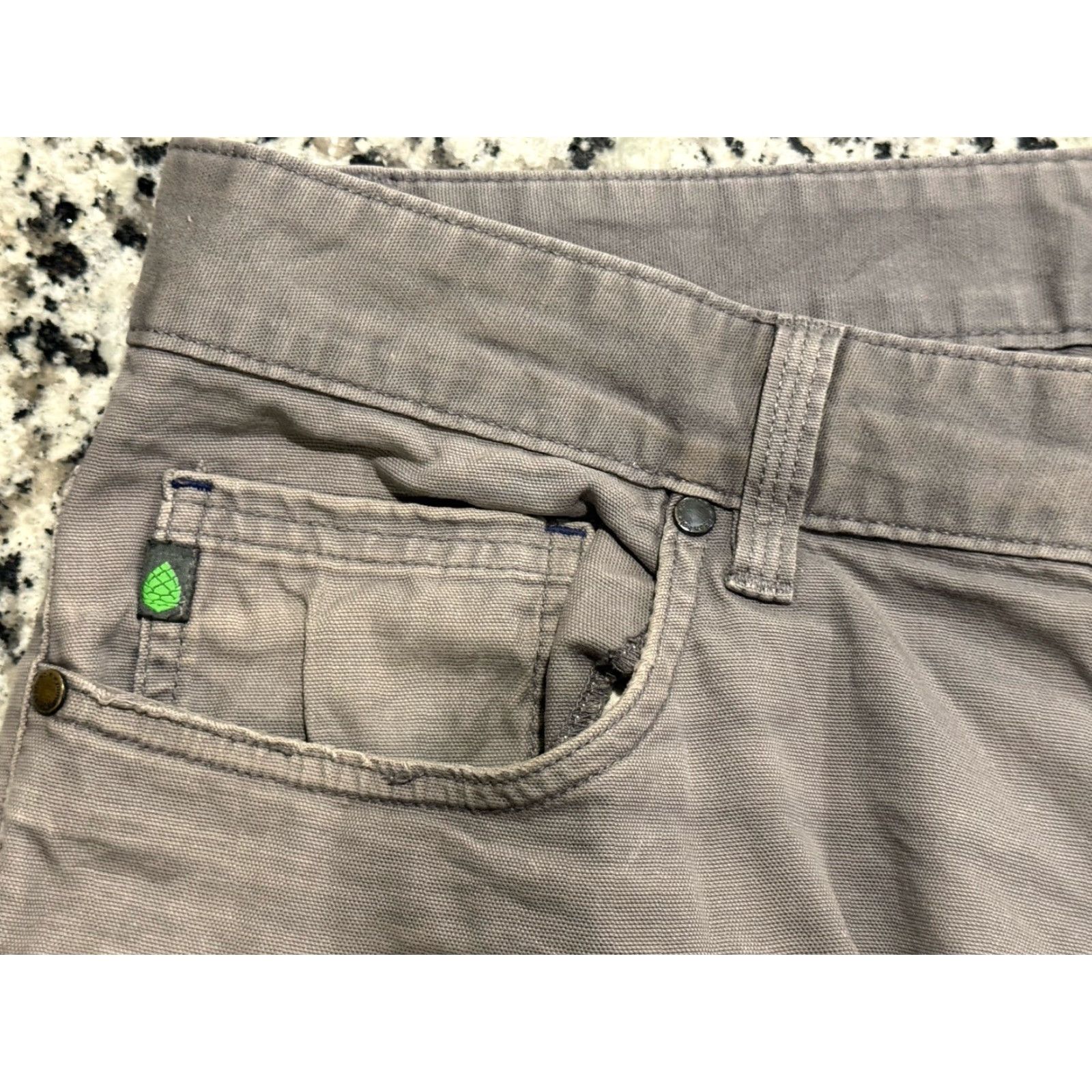 Vintage STIO Pants 36x32 Gray Cotton Spandex Stretch 5 Pocket Chino Straight Leg Mens Size US 36 / EU 52 - 4 Thumbnail