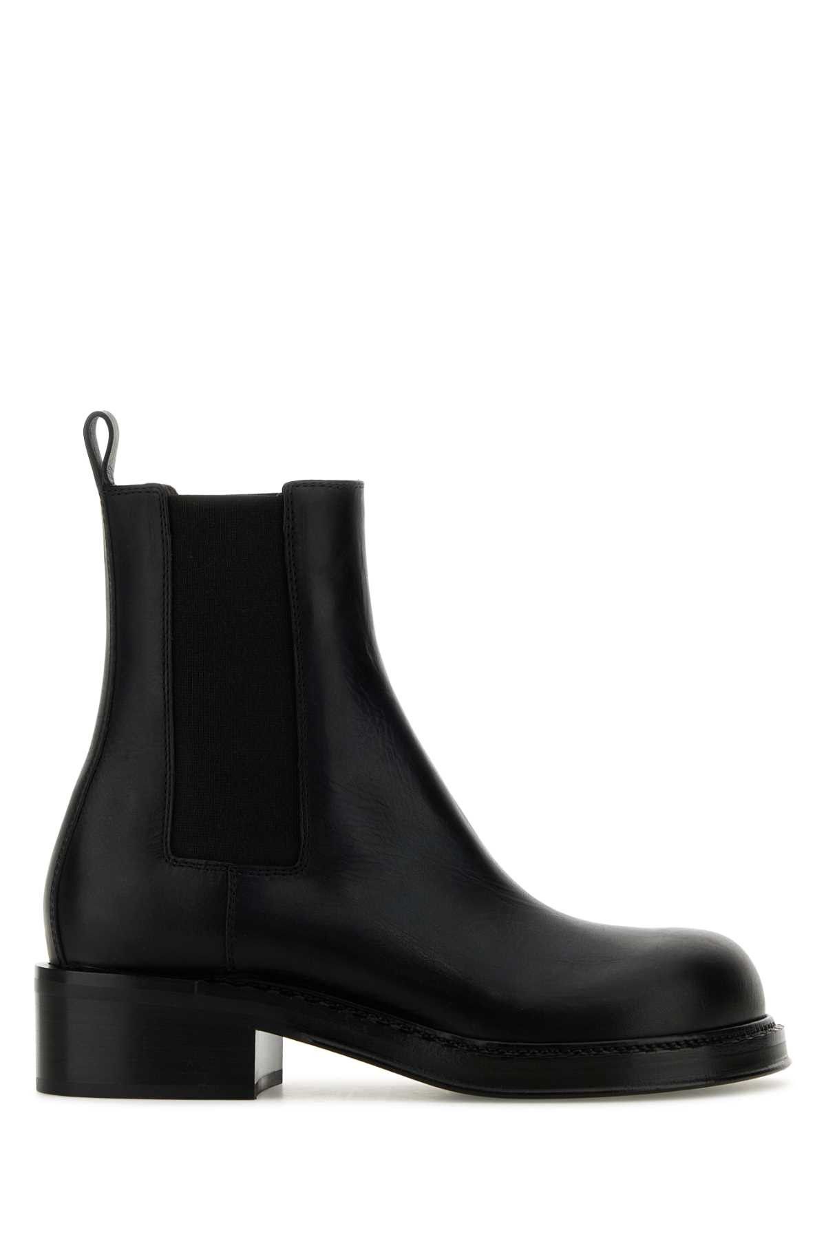 Bottega Veneta Black Leather Cliff Ankle Boots Size US 9 / IT 39 - 1 Thumbnail