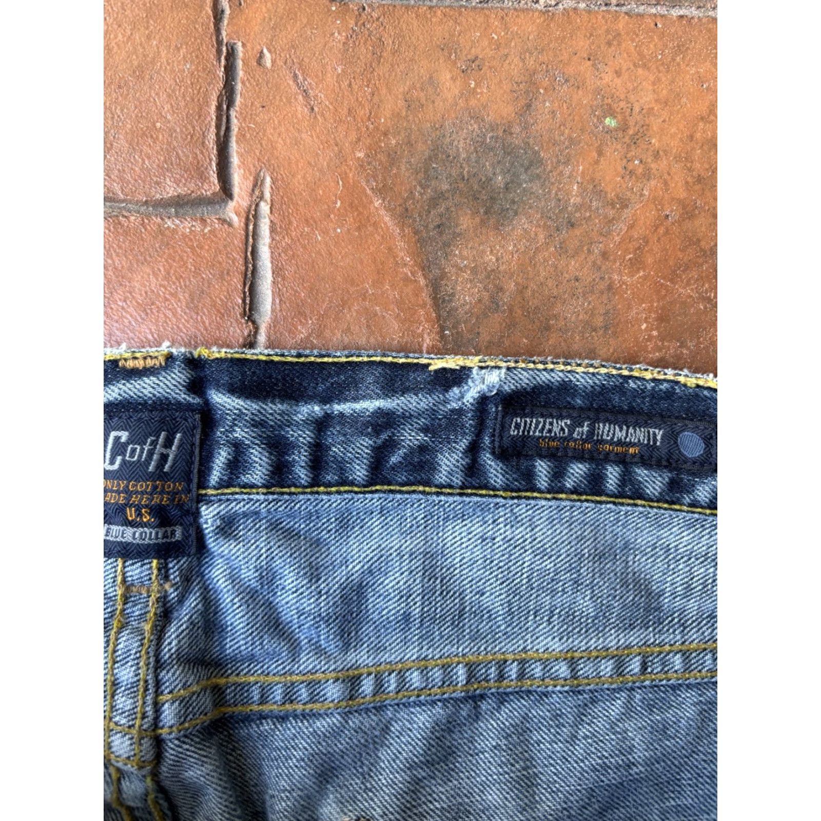 Citizens Of Humanity Y2K Citizens Of Humanity Jeans Mens 36x33.5 Jagger Bootcut Distressed Denim Blue 5-Pocket Belt Loops Slim Relaxed USA Size US 36 / EU 52 - 2 Thumbnail