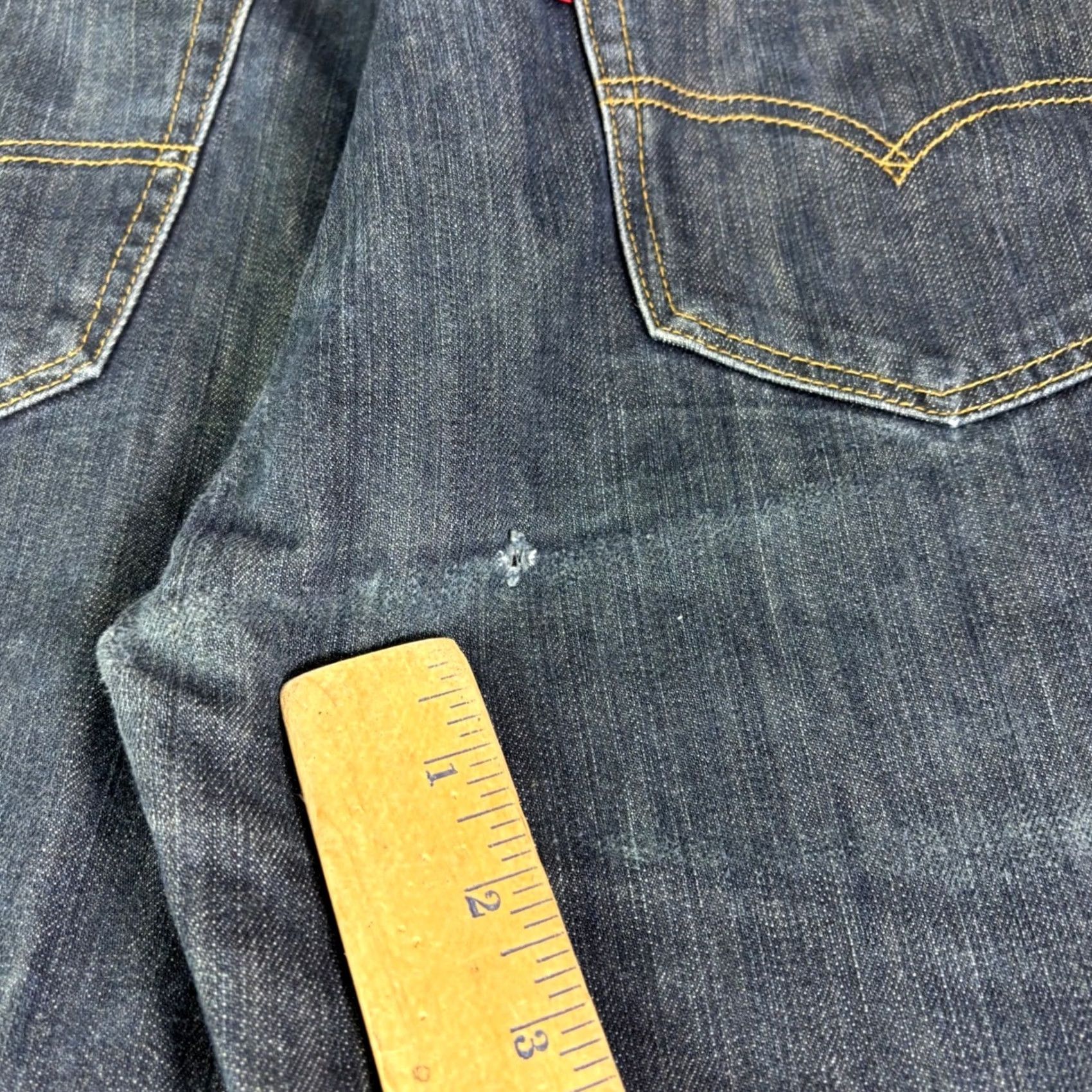 Levi's Levi's 508 Jeans Mens Regular Taper Dark Wash Blue 34x30 100% Cotton Denim Size US 34 / EU 50 - 7 Thumbnail