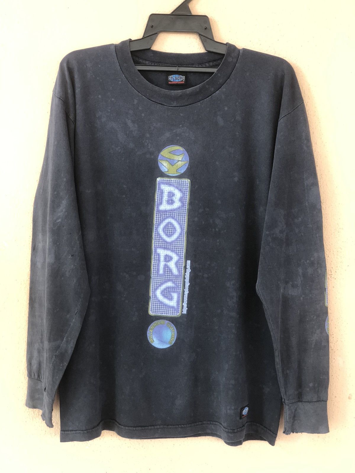 Vintage Vintage CYBORG Clothing Streetwear Thrashed Size US L / EU 52-54 / 3 - 2 Thumbnail