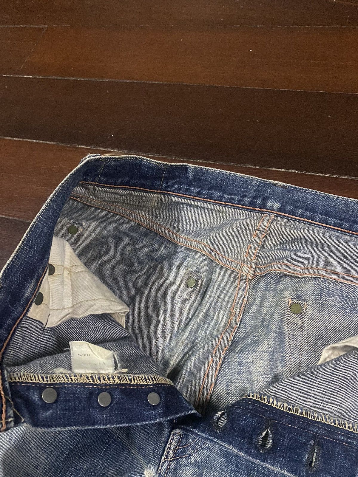 Full Count & Co. FIRE 🔥 FULL COUNT RUSTY DISTRESSED NICE FADED Size US 33 - 10 Thumbnail