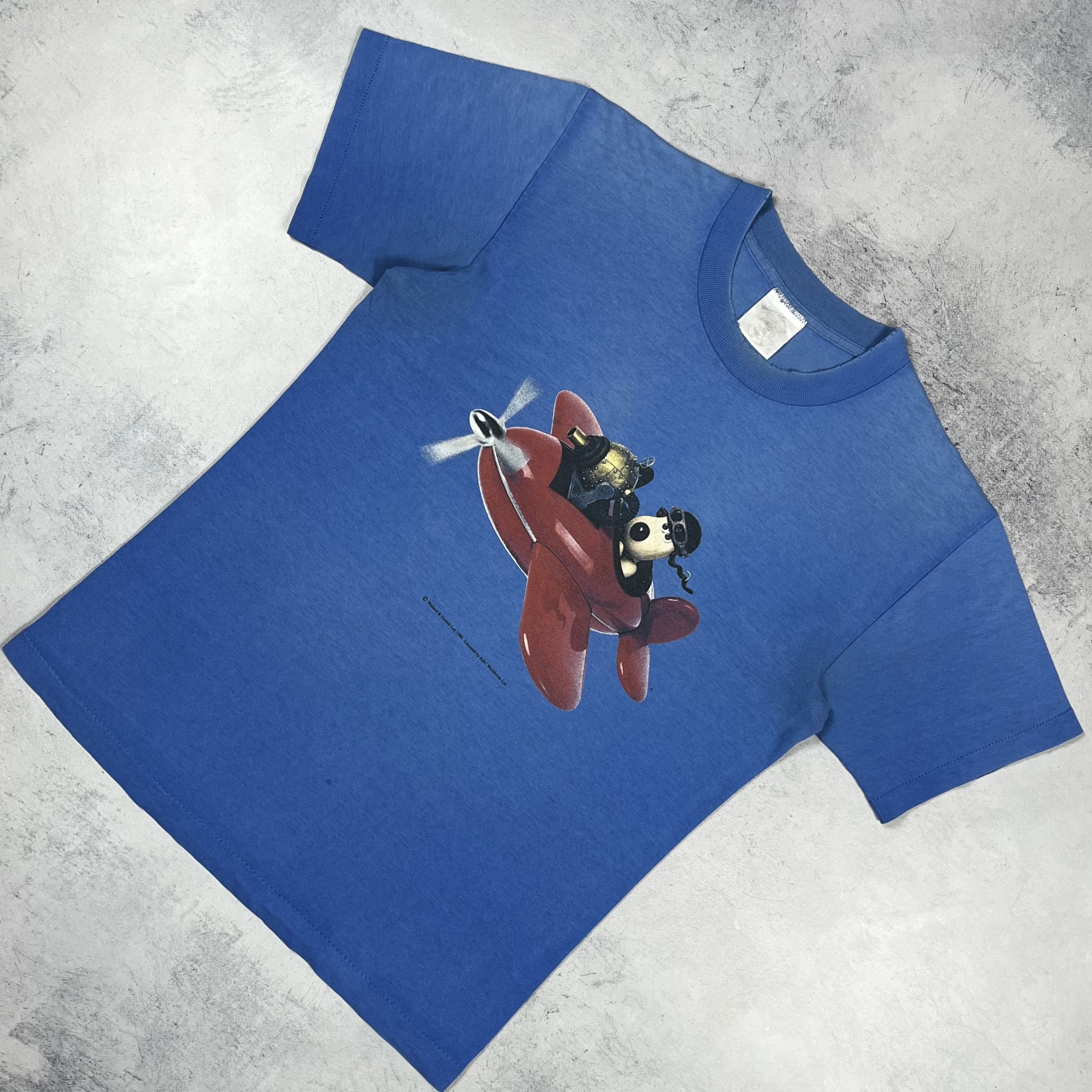 Cartoon Network Vintage Wallace & Gromit Cartoon Rare T Shirt 1989 Size US S / EU 44-46 / 1 - 1 Thumbnail