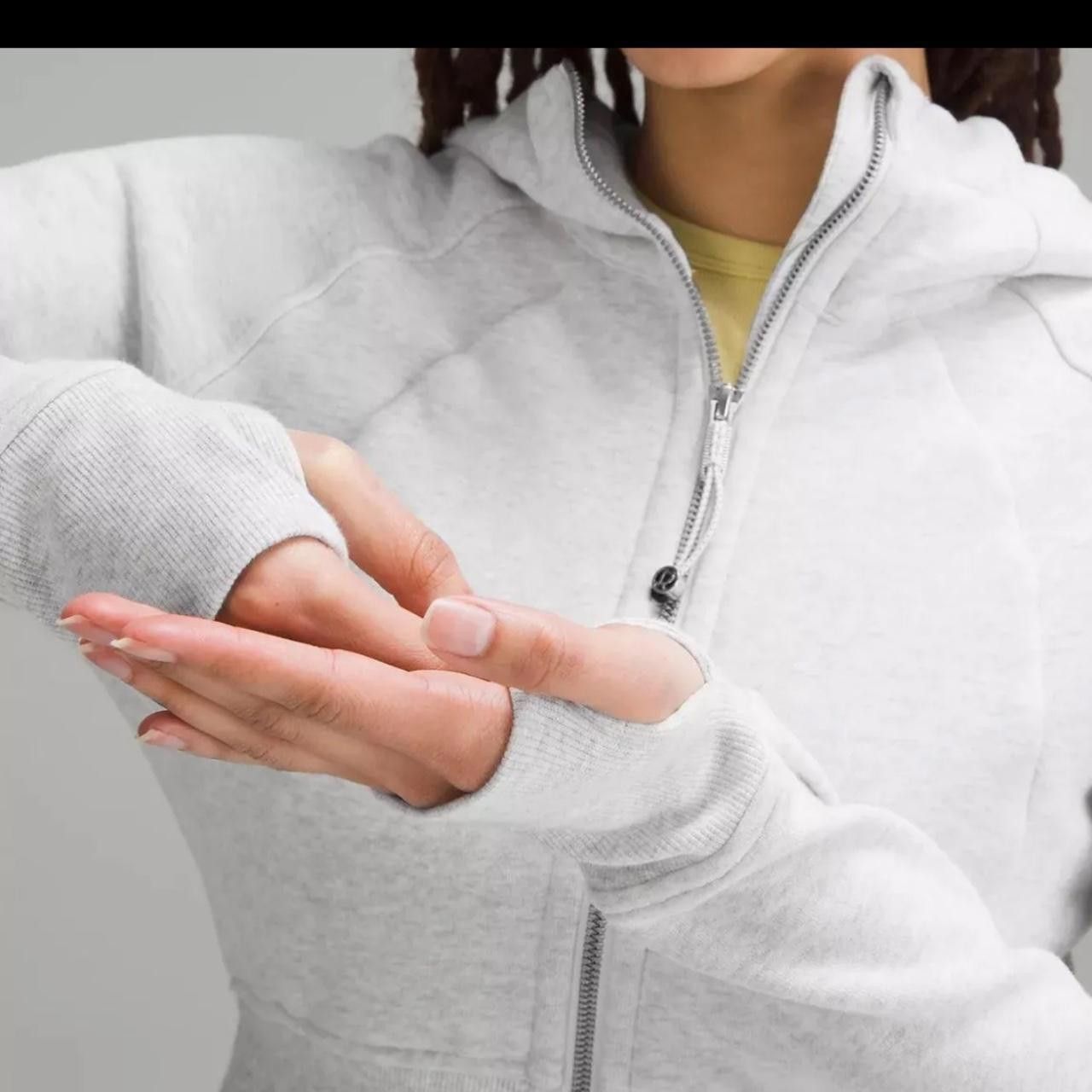 Designer Lululemon Jacket Full Zip Cropped Hoodie Size M / US 6-8 / IT 42-44 - 4 Thumbnail